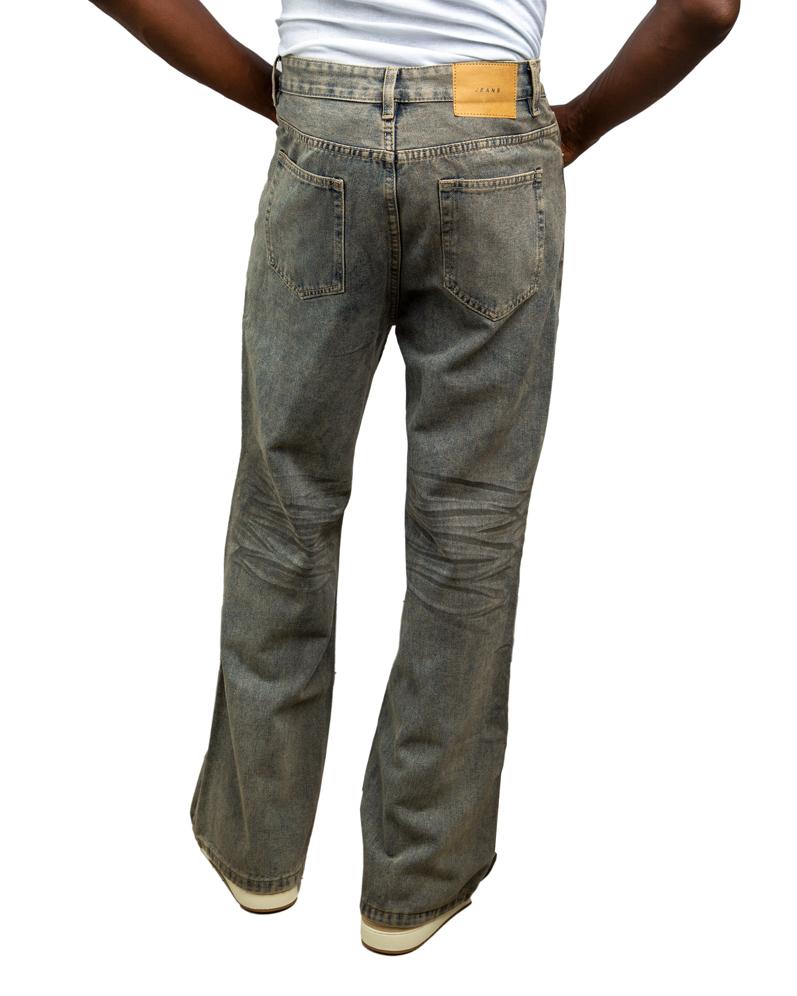 Wide-Leg Denim Jeans