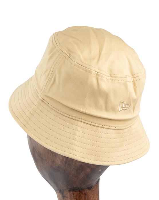Yves Saint Laurent Wide Brim Bucket Hat, Beige, Off-White Logo, Unisex