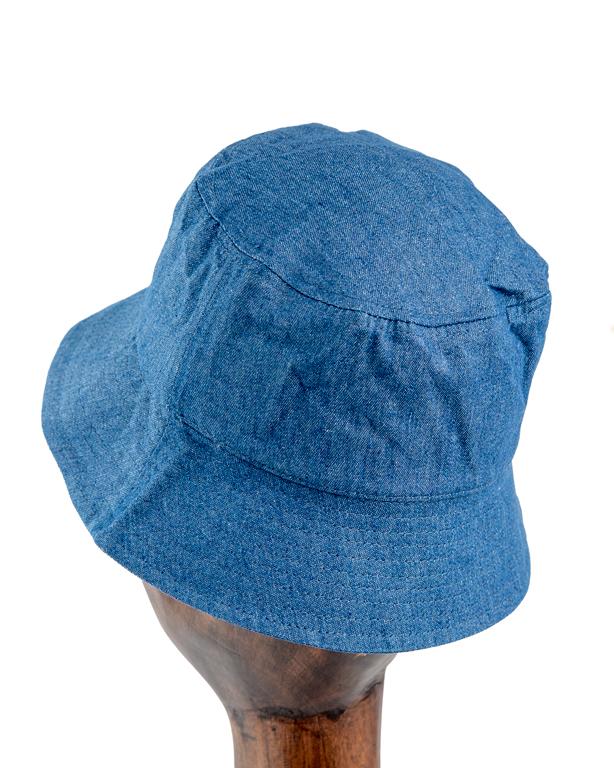 "C" Denim Bucket Hat, Light Blue Denim, Off-White "C" Patch, Unisex