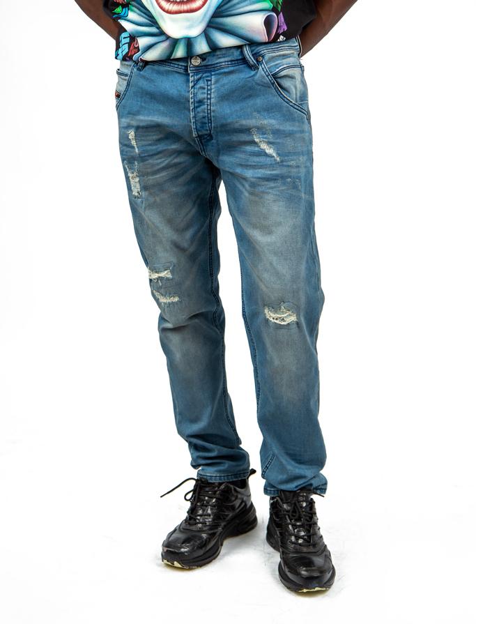Diesel Larkee-Beex Jeans, Light Blue Wash, Straight Fit, Men's Denim, Classic Jeans