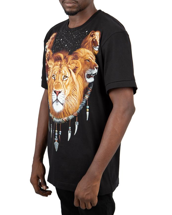Rock Eagle Lion Print Men's T-Shirt