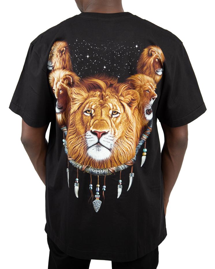 Rock Eagle Lion Print Men's T-Shirt