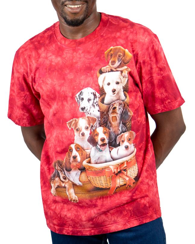 Puppy Print Tie-Dye T-Shirt