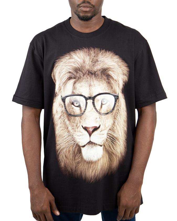 Lion with Glasses Tee - Rock Eagle Unisex T-Shirt