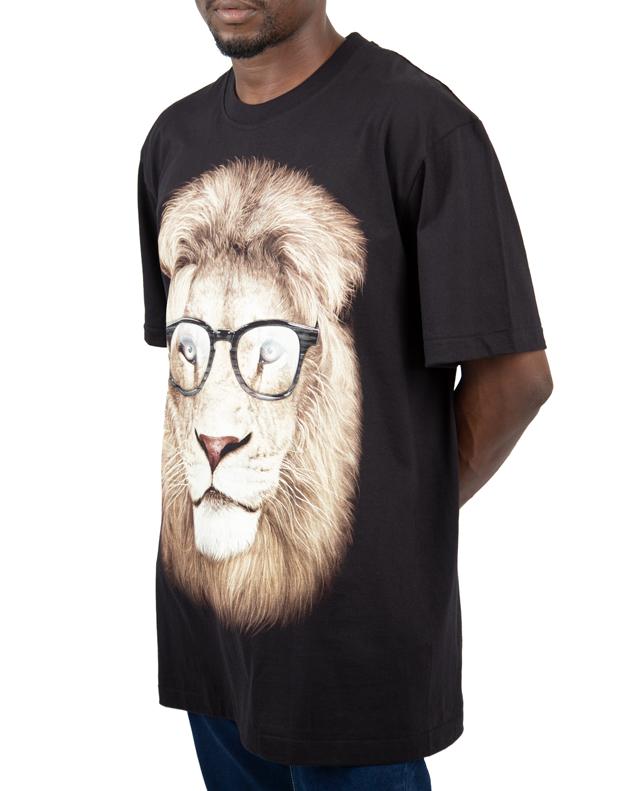 Rock Eagle Lion with Glasses Black T-Shirt