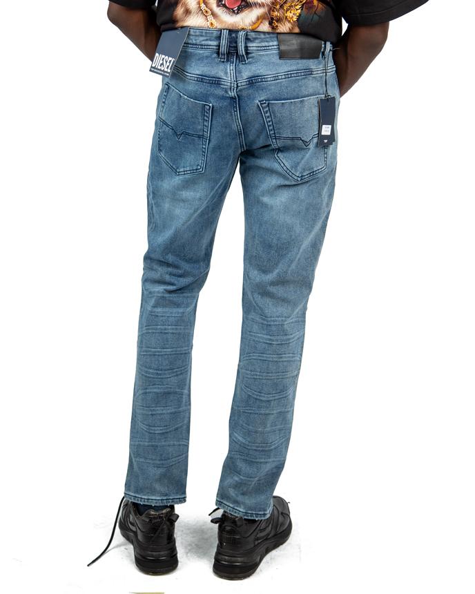 Diesel D-Krooley  Jeans, Light Blue Wash, Elastic Waistband, Comfortable Men's Denim