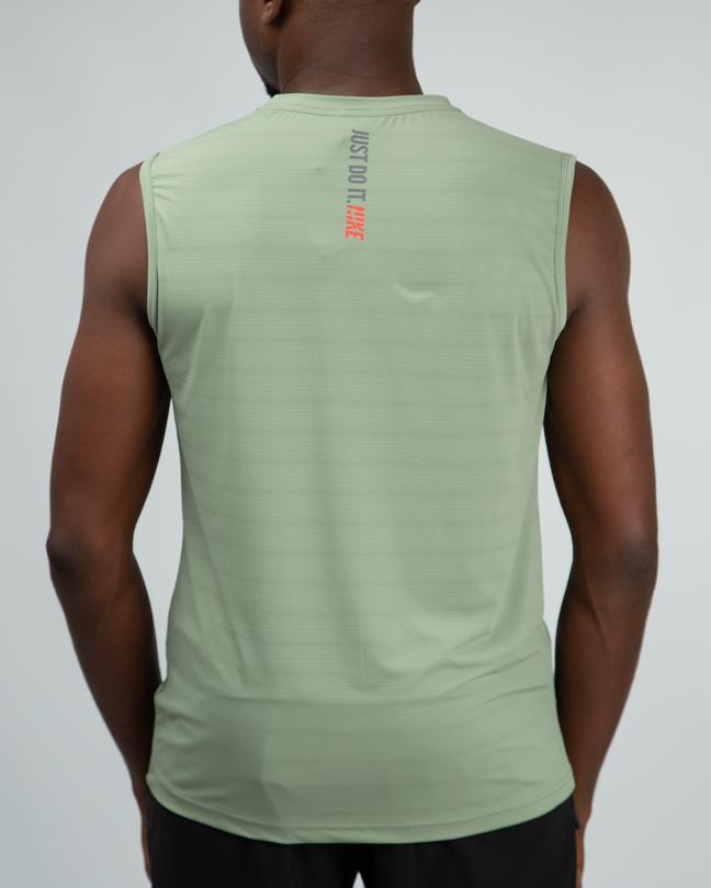 Nike Dri-FIT Men's Training Tank Top, Olive Green, Breathable Fabric
