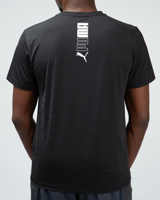  Puma Men's Train All Day Tee, Black, Moisture-Wicking Fabric