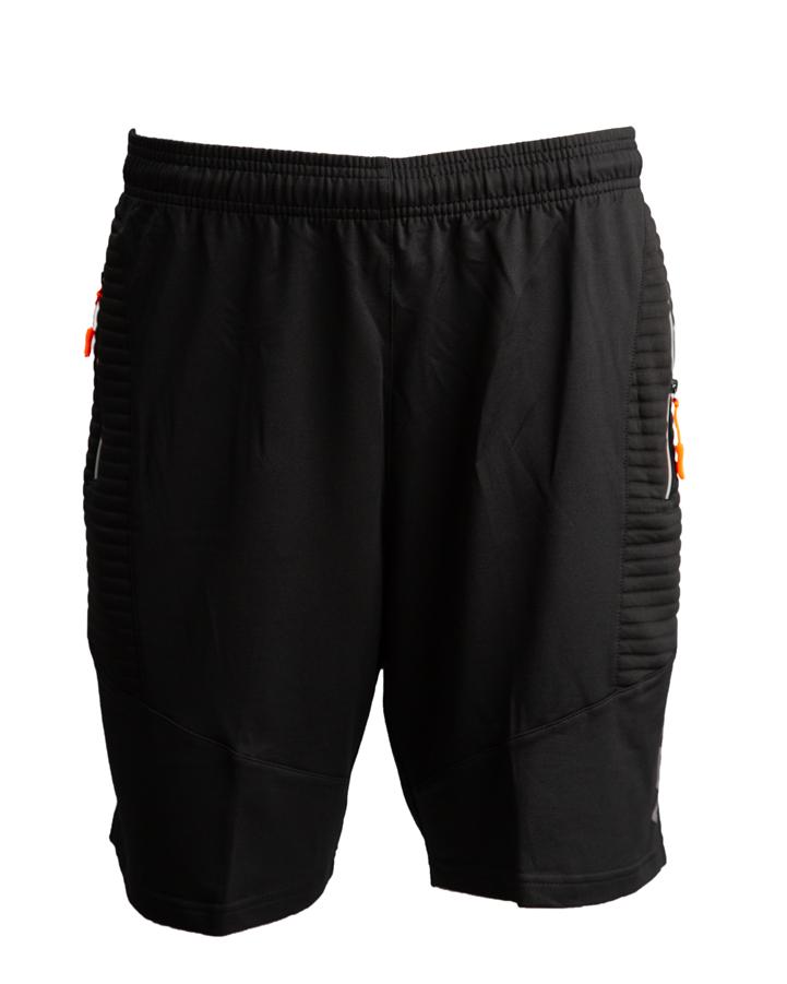 Black Textured Training Shorts, Men's Performance Shorts, Athletic Shorts, Workout Shorts, Zipper Pocket