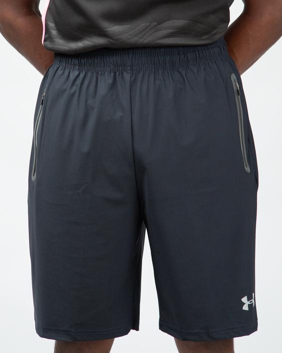 Under Armour Launch Run 7 Inch Shorts, Dark Grey, Men's Running Shorts, Athletic Shorts, Zipper Pocket