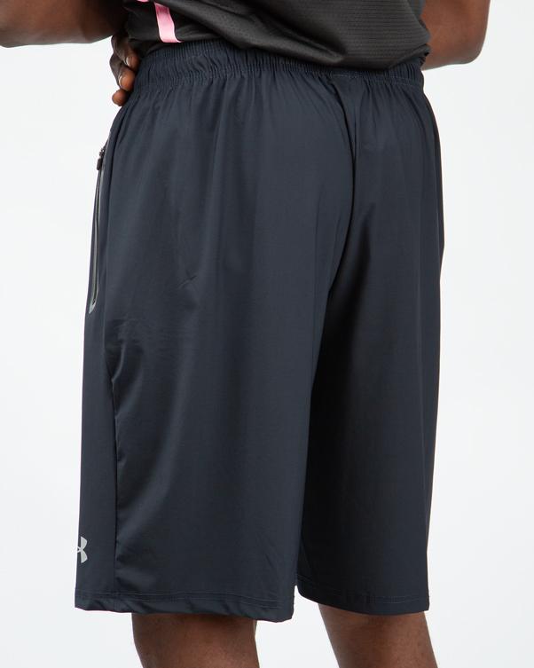 Under Armour Launch Run 7 Inch Shorts, Dark Grey, Men's Running Shorts, Athletic Shorts, Zipper Pockets
