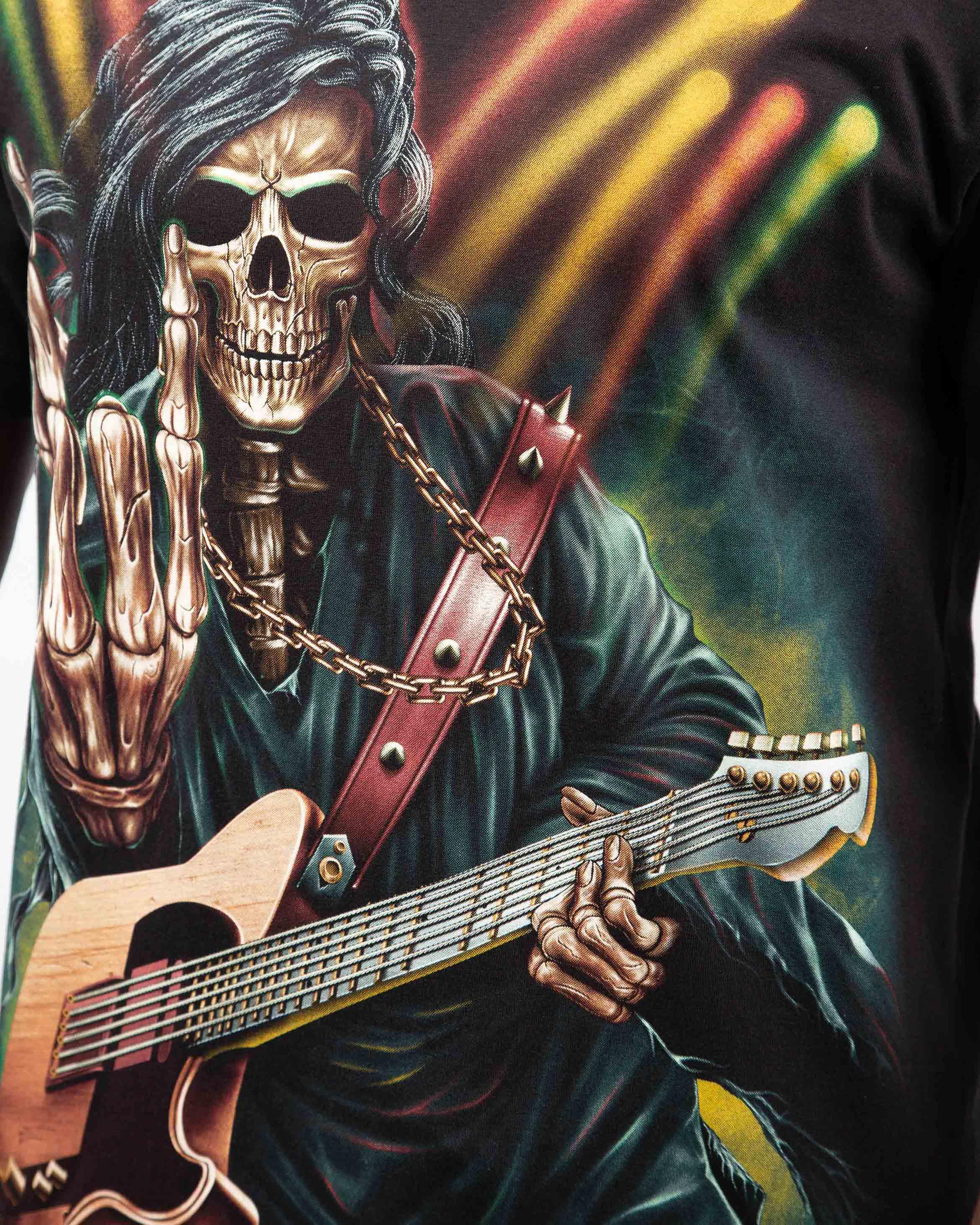 Skull Guitar Rock Tee