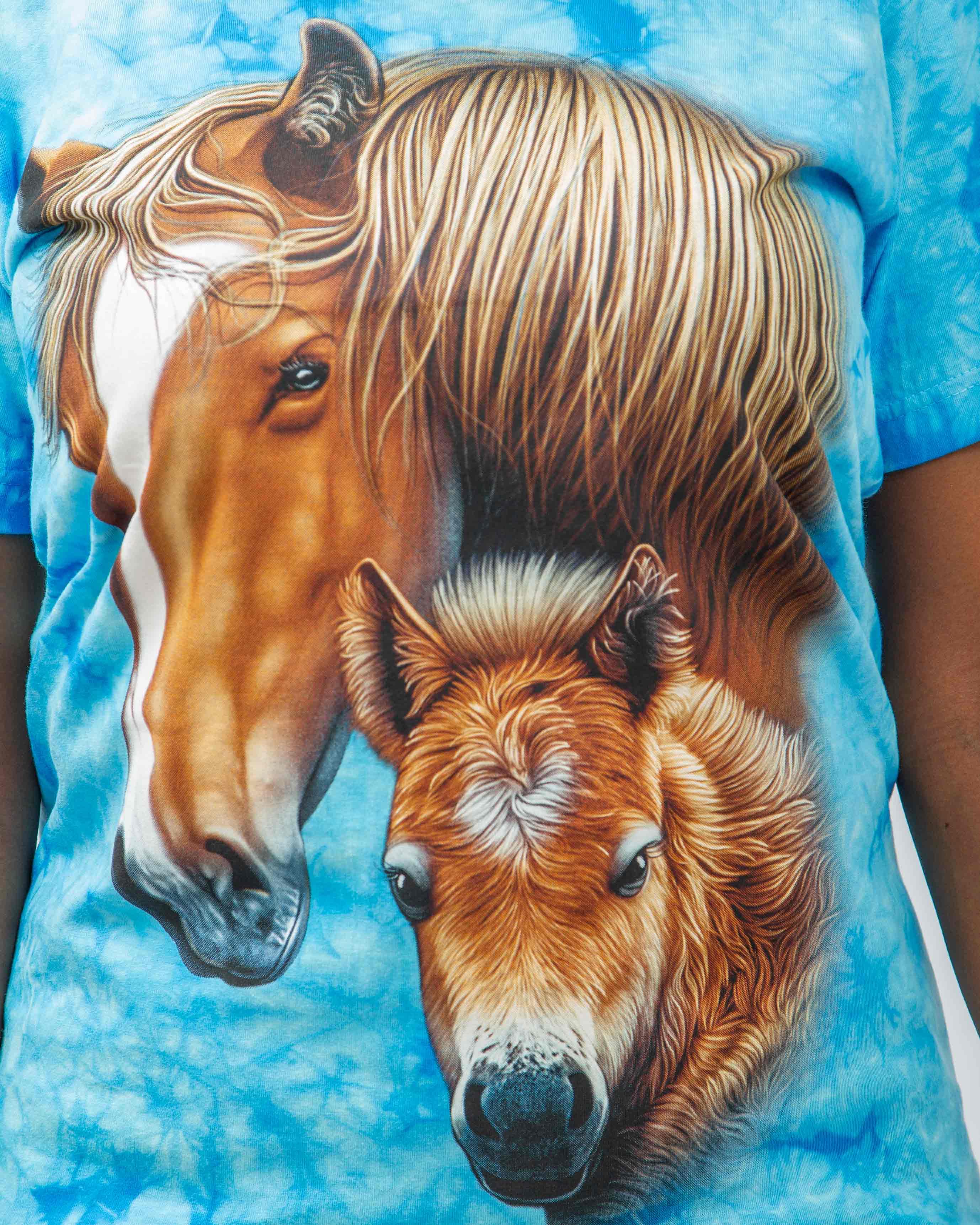 Majestic Adult Horse and Foal Graphic T-Shirt
