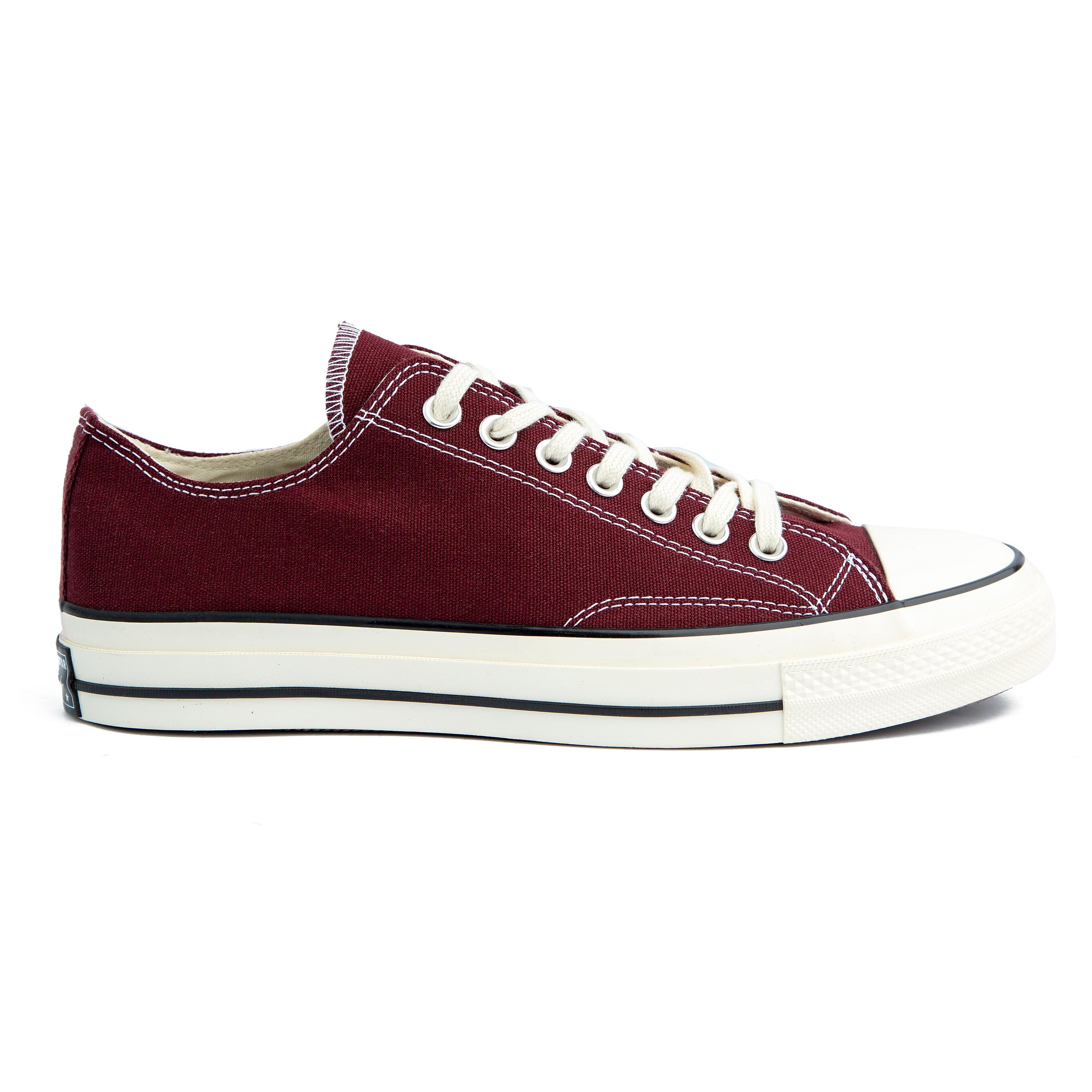Maroon Converse Chuck Taylor All Star 70 Low Top Sneakers - Unisex design, premium canvas construction, perfect for casual and stylish everyday wear.