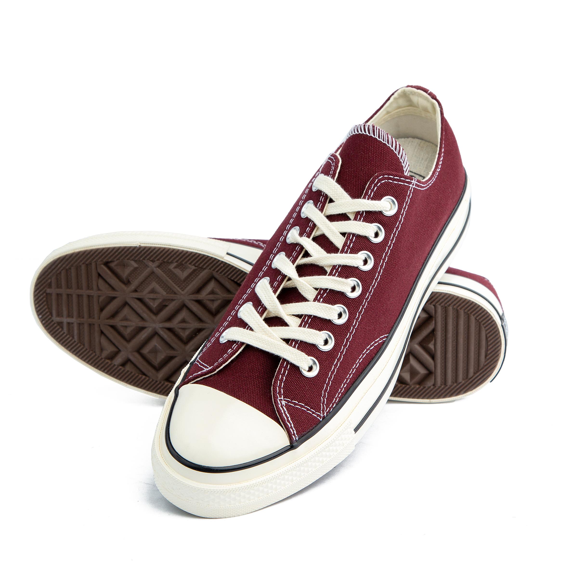  Maroon Converse Chuck Taylor All Star 70 Low Top Sneakers - Unisex design, premium canvas construction, perfect for casual and stylish everyday wear.
