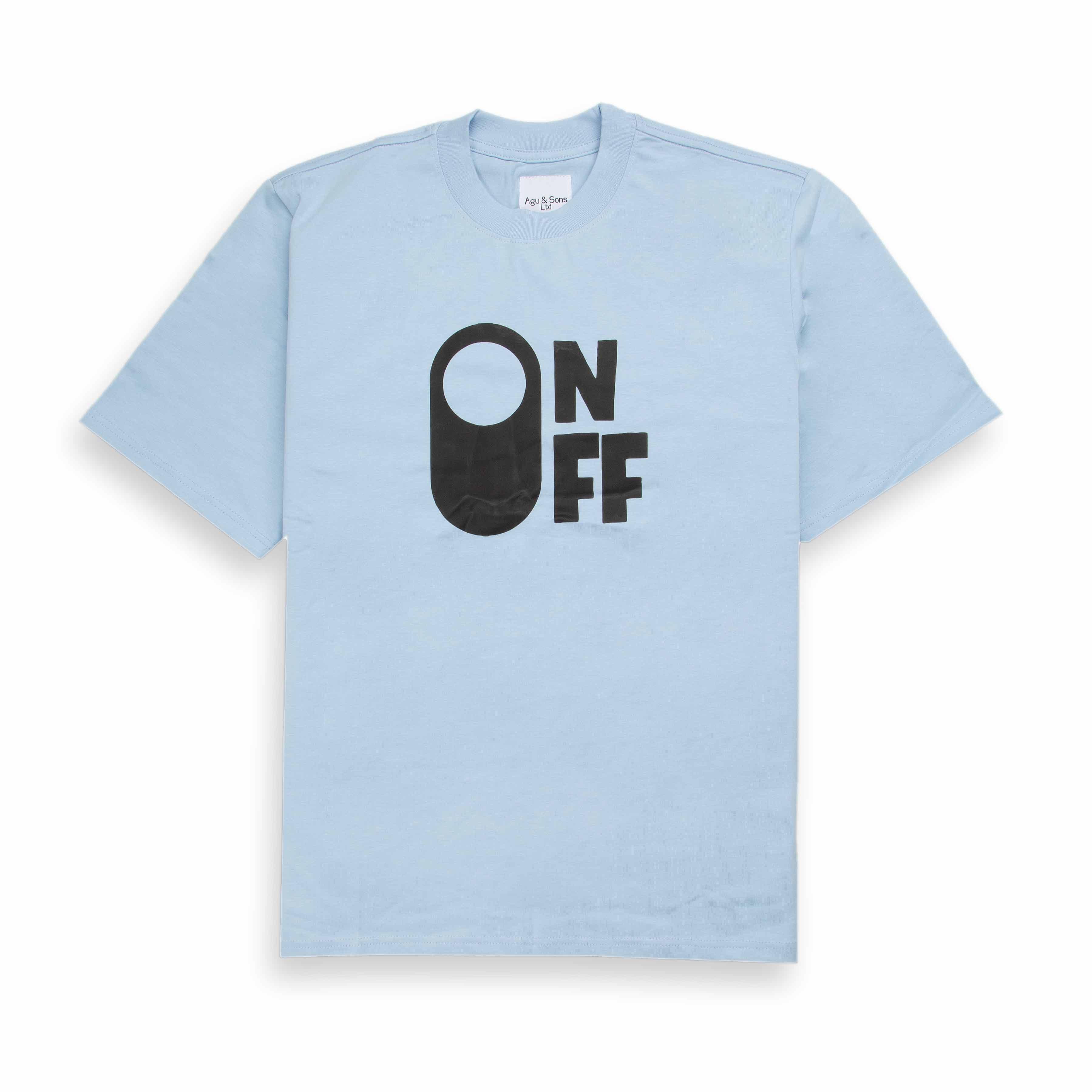 Agu & Sons Ltd Light Blue On/Off Toggle T-Shirt