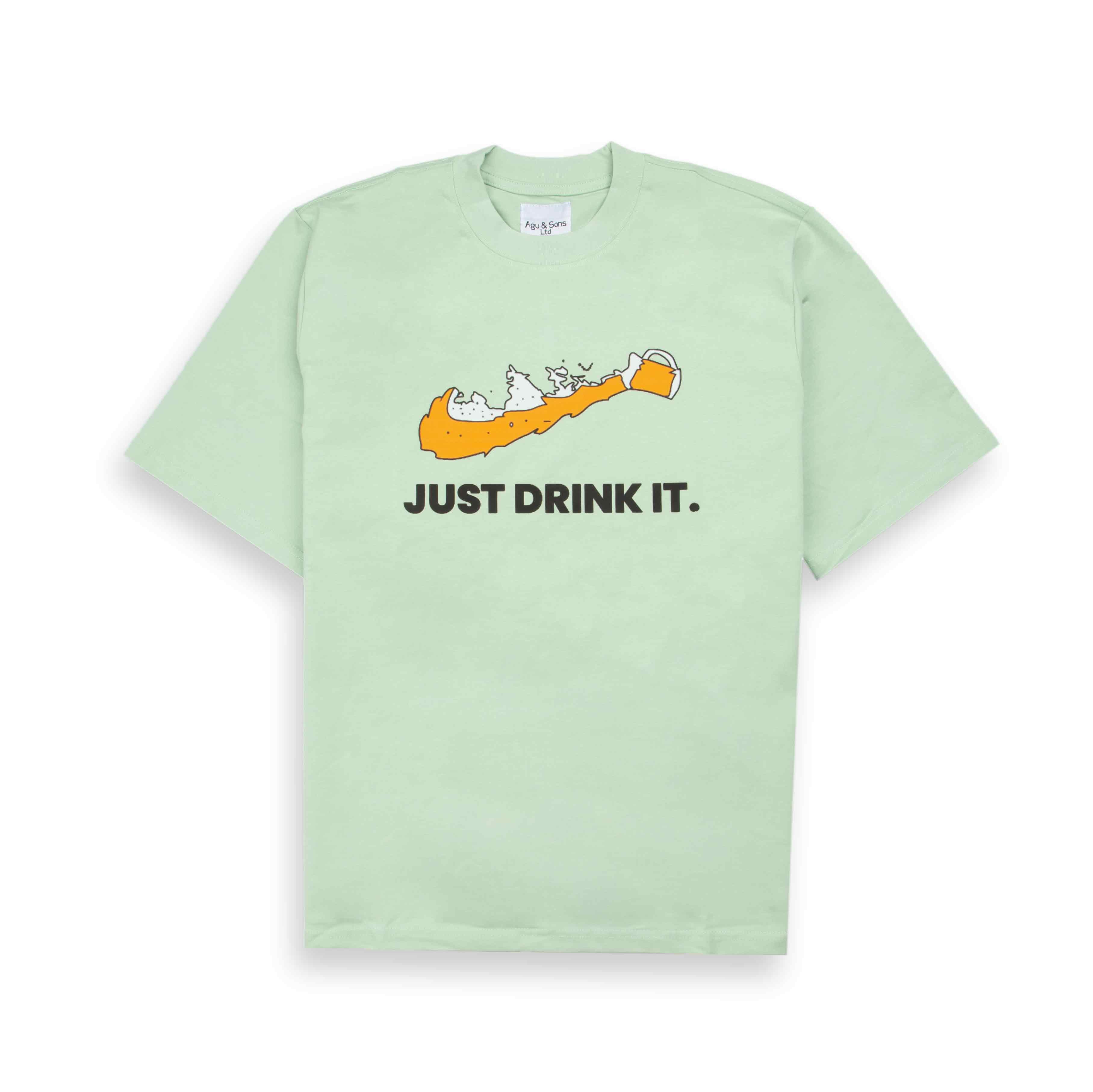 Agu & Sons Ltd. "Just Drink It" Bermuda Beer Tee Mint
