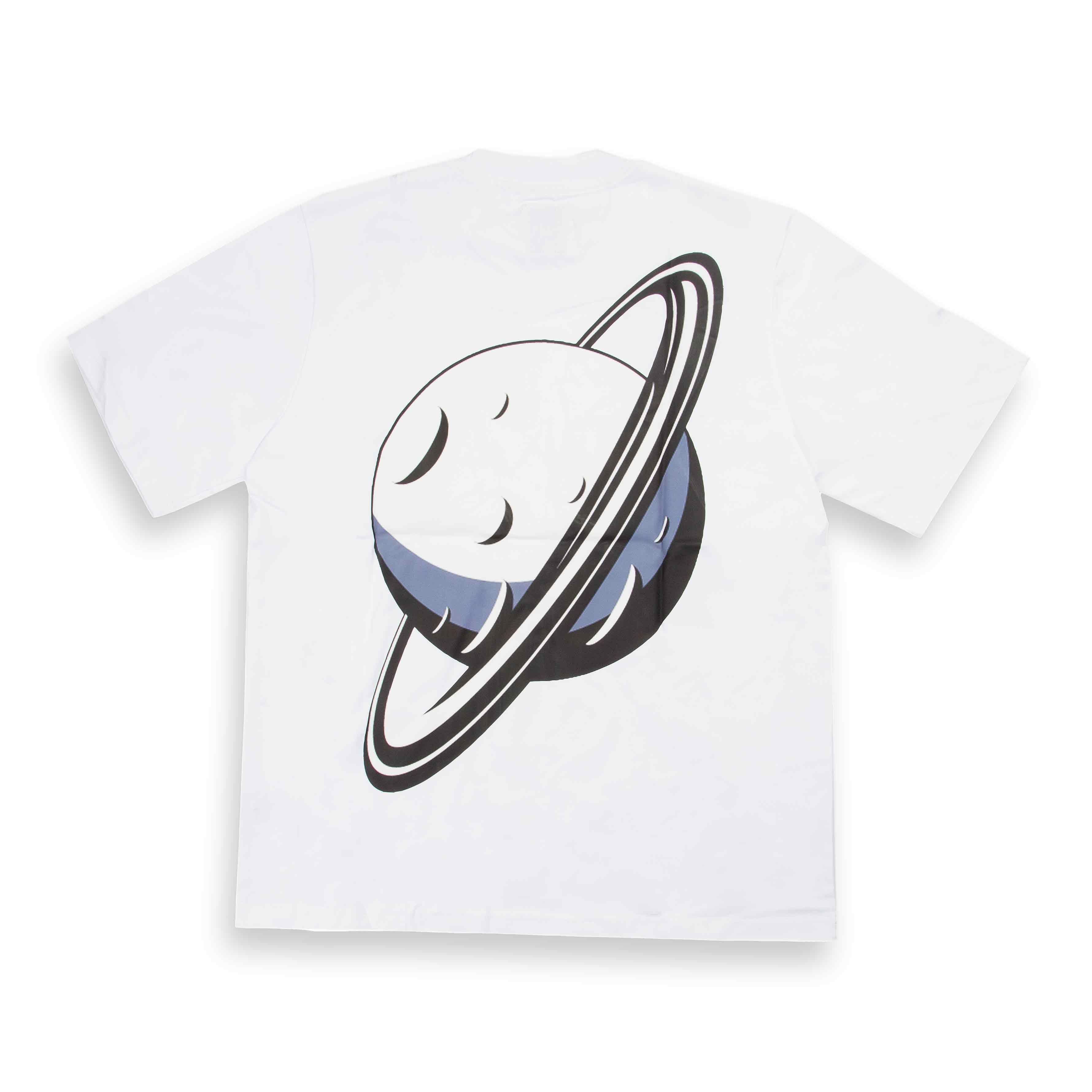 Agu & Sons Ltd "Cosmic Saturn" Graphic T-Shirt (White)