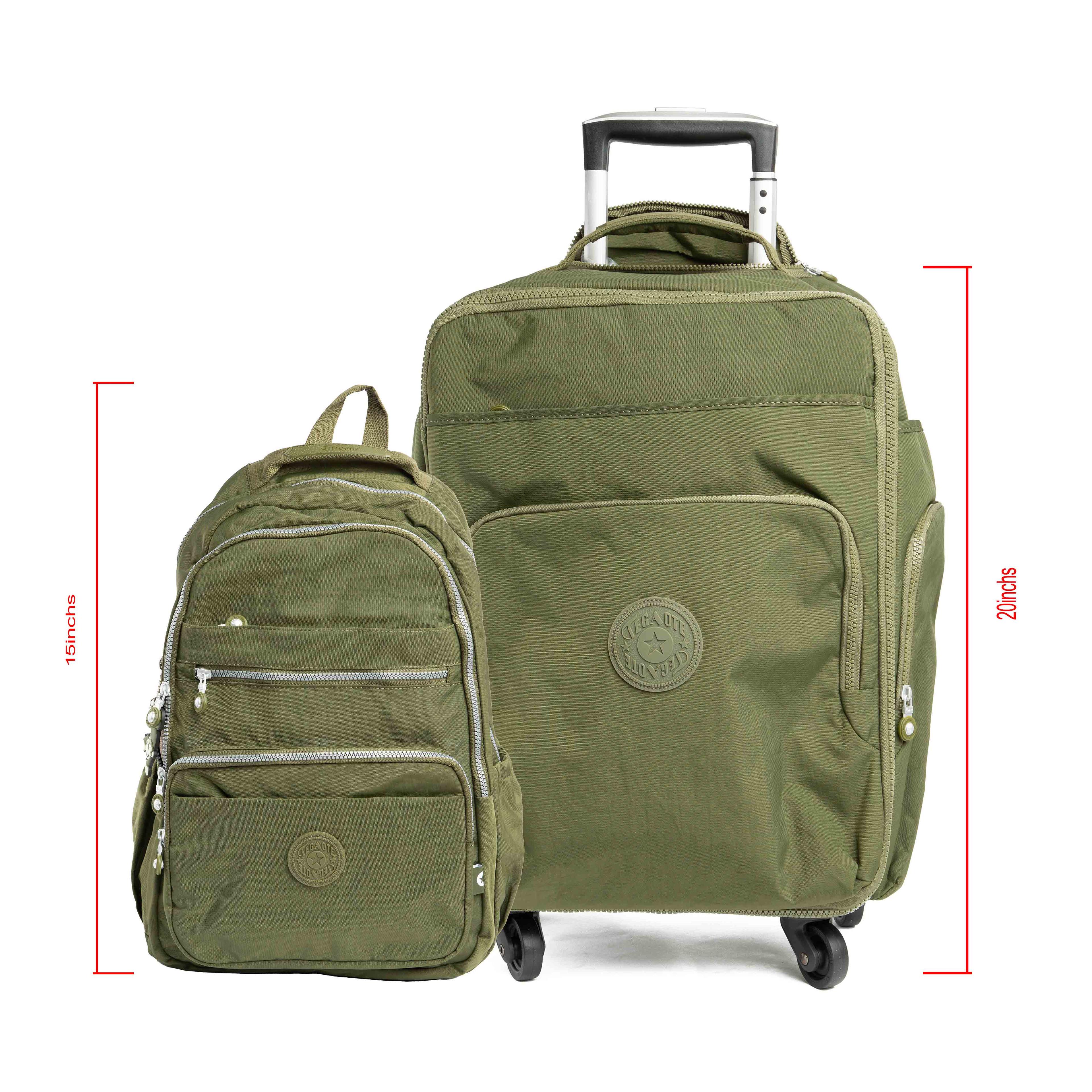 Kipling 2-Piece Luggage Set - Wheeled Carry-On and Backpack