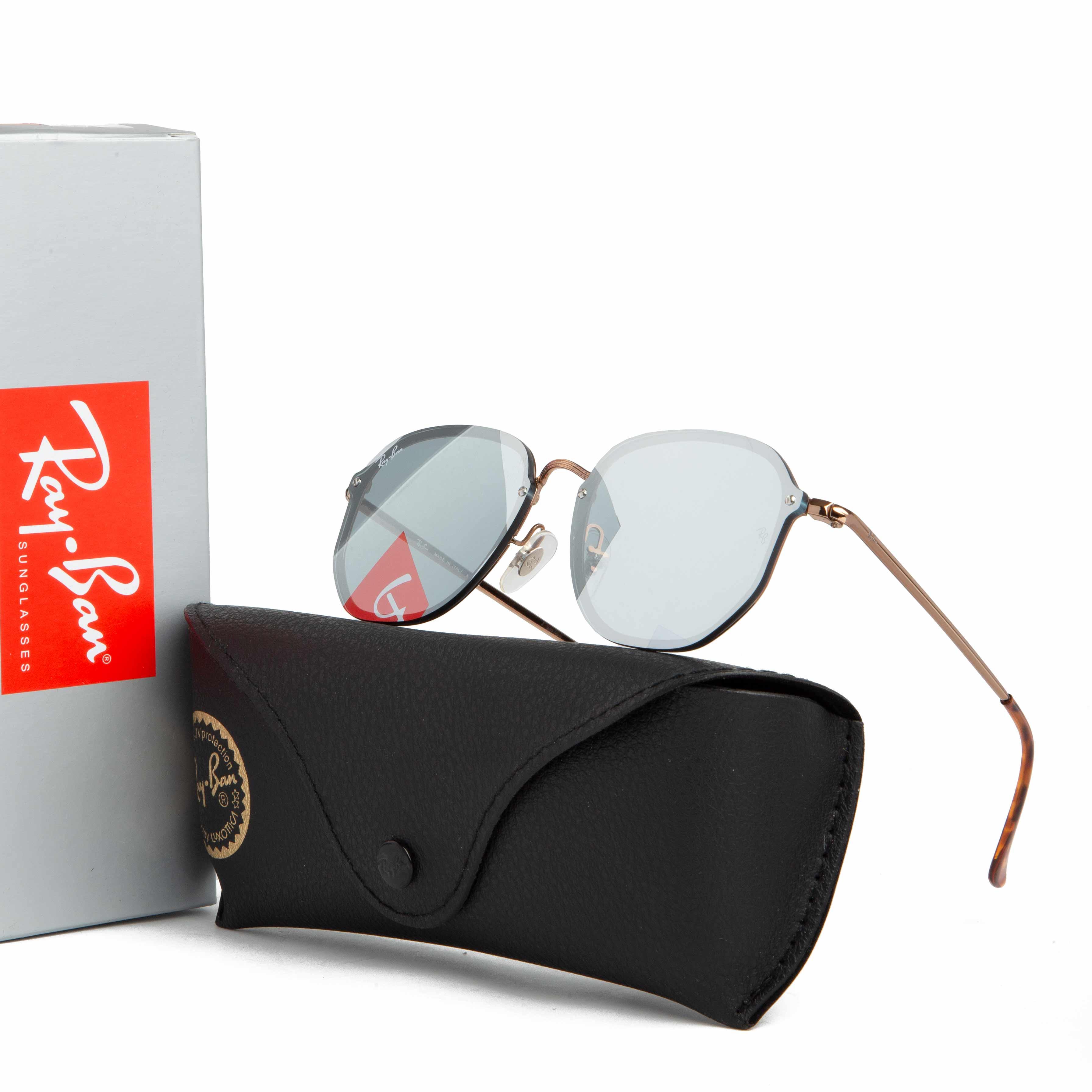 Chic Rimless Mirrored Round Sunglasses - Unisex Style