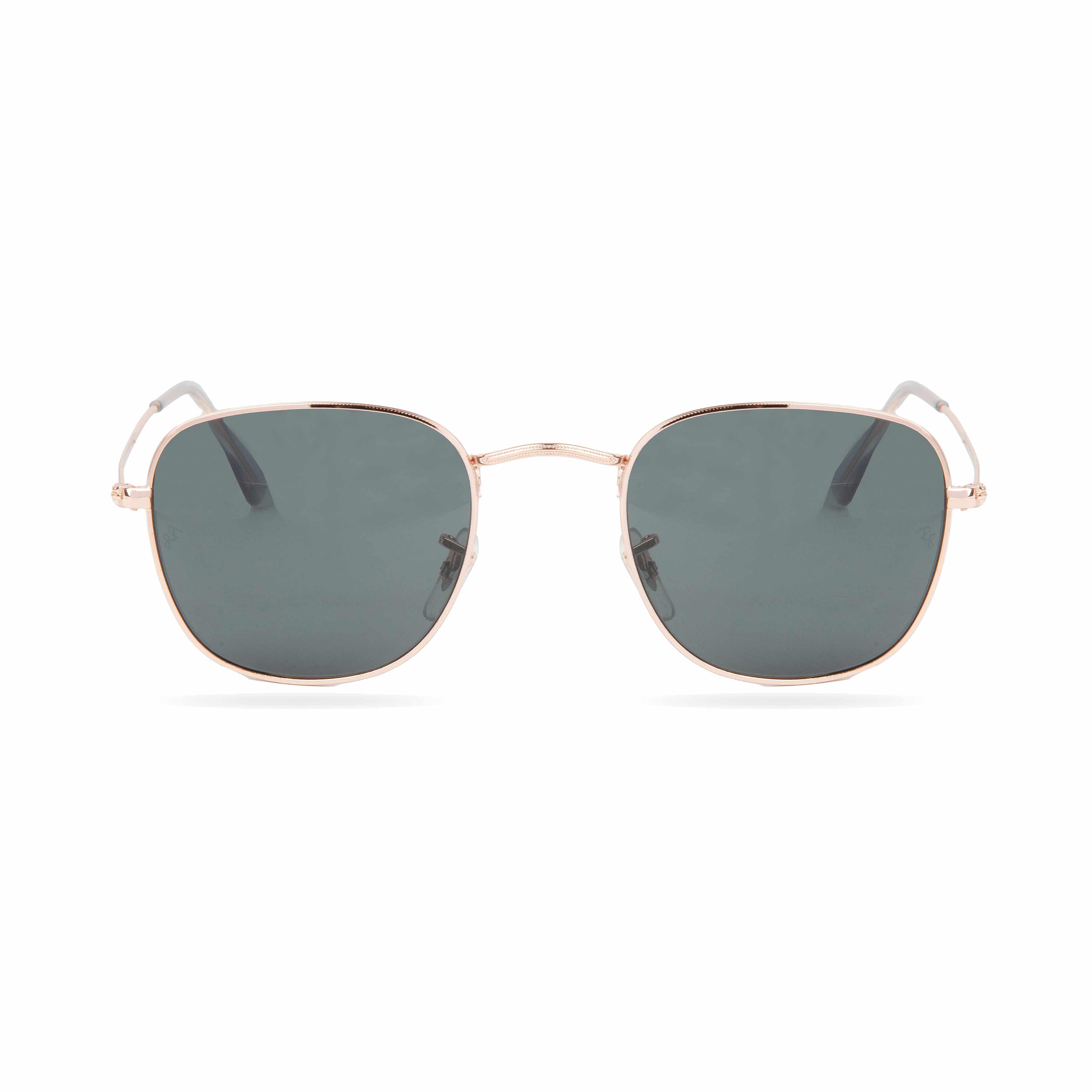 Ray-Ban Round-Square Sunglasses - Rose Gold & Dark Lenses
