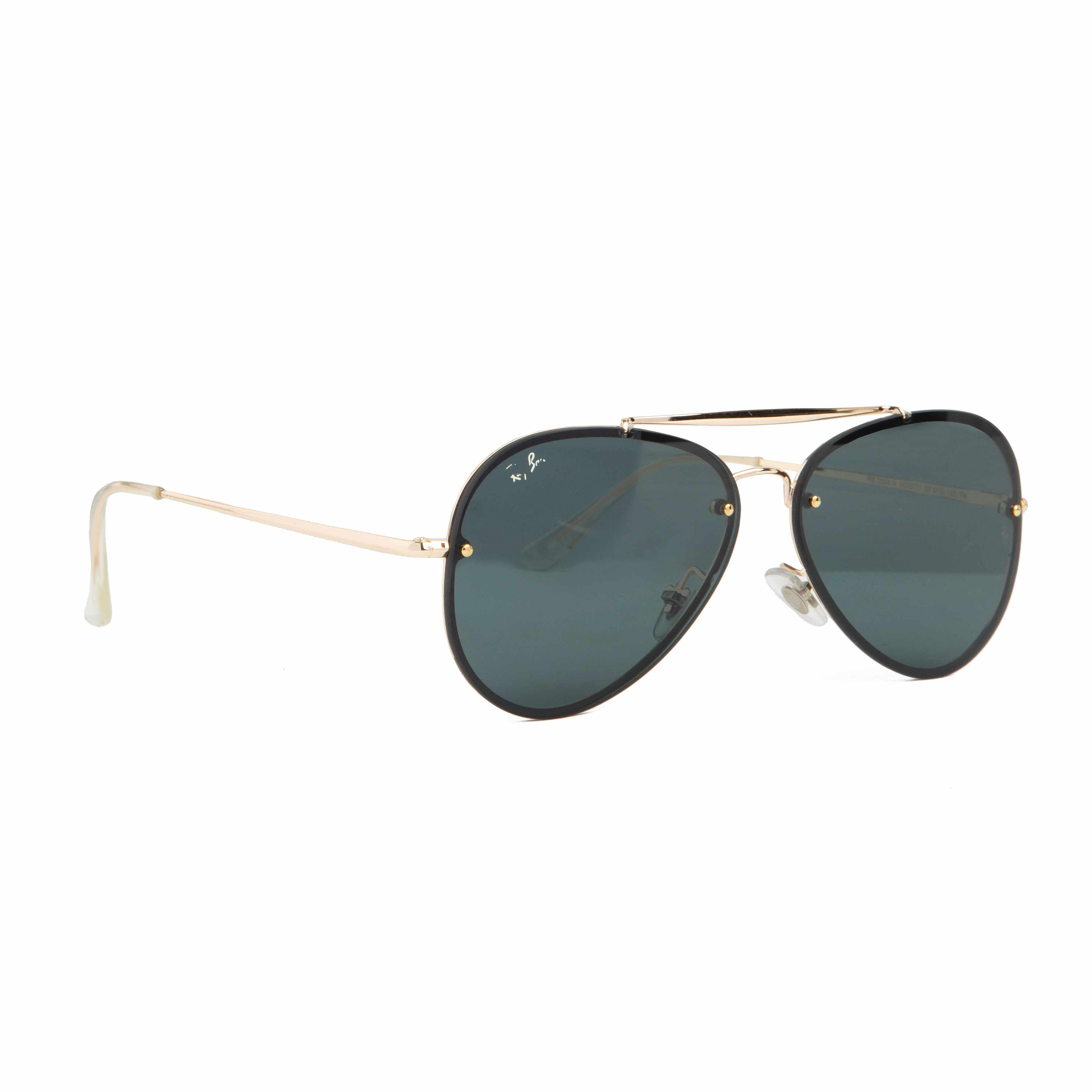 Ray-Ban Rimless Aviator Sunglasses - Gold Frame & Dark Lenses