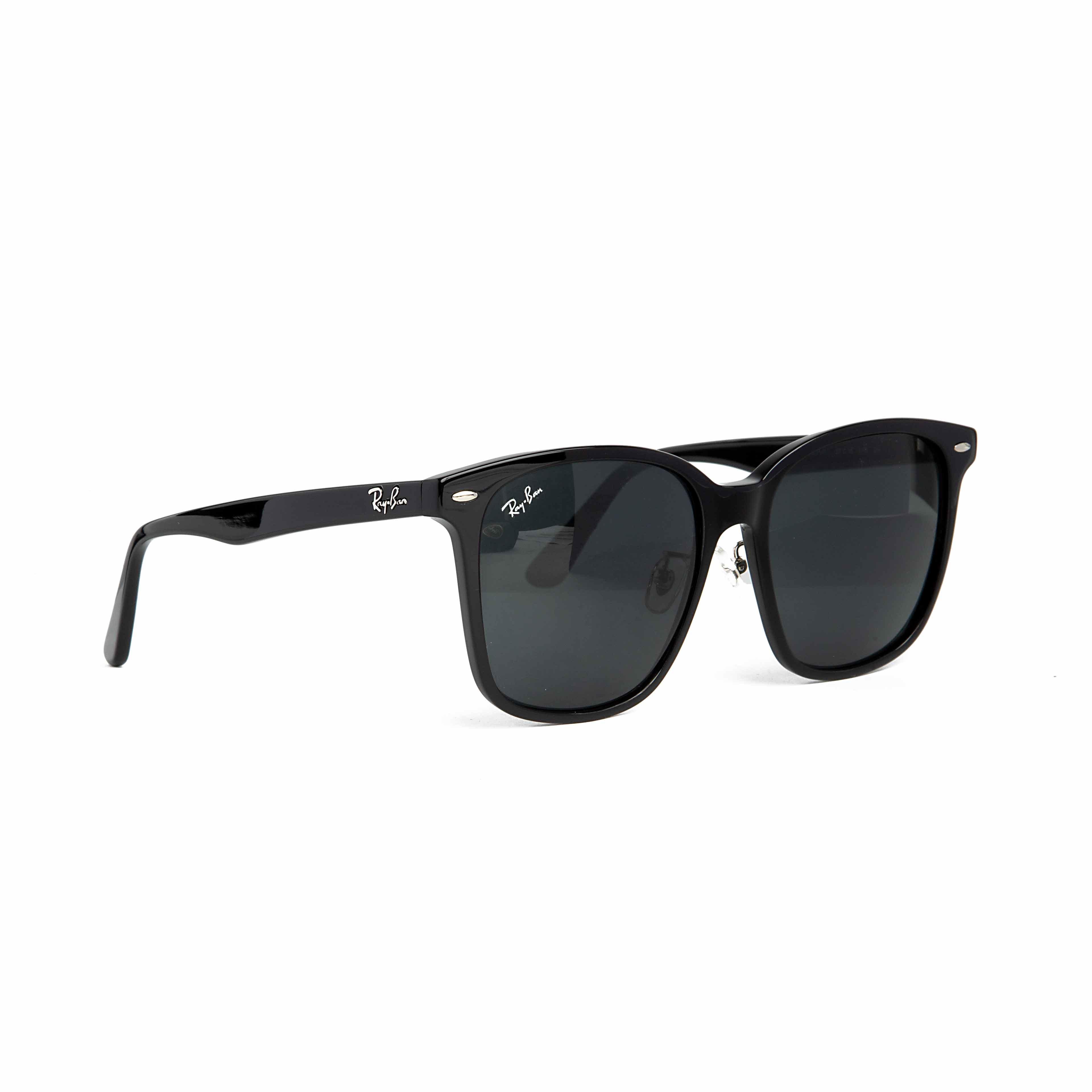 Ray-Ban RB4187 Chris Sunglasses - Black Frame with Dark Grey Gradient Lenses - Stylish Unisex Design