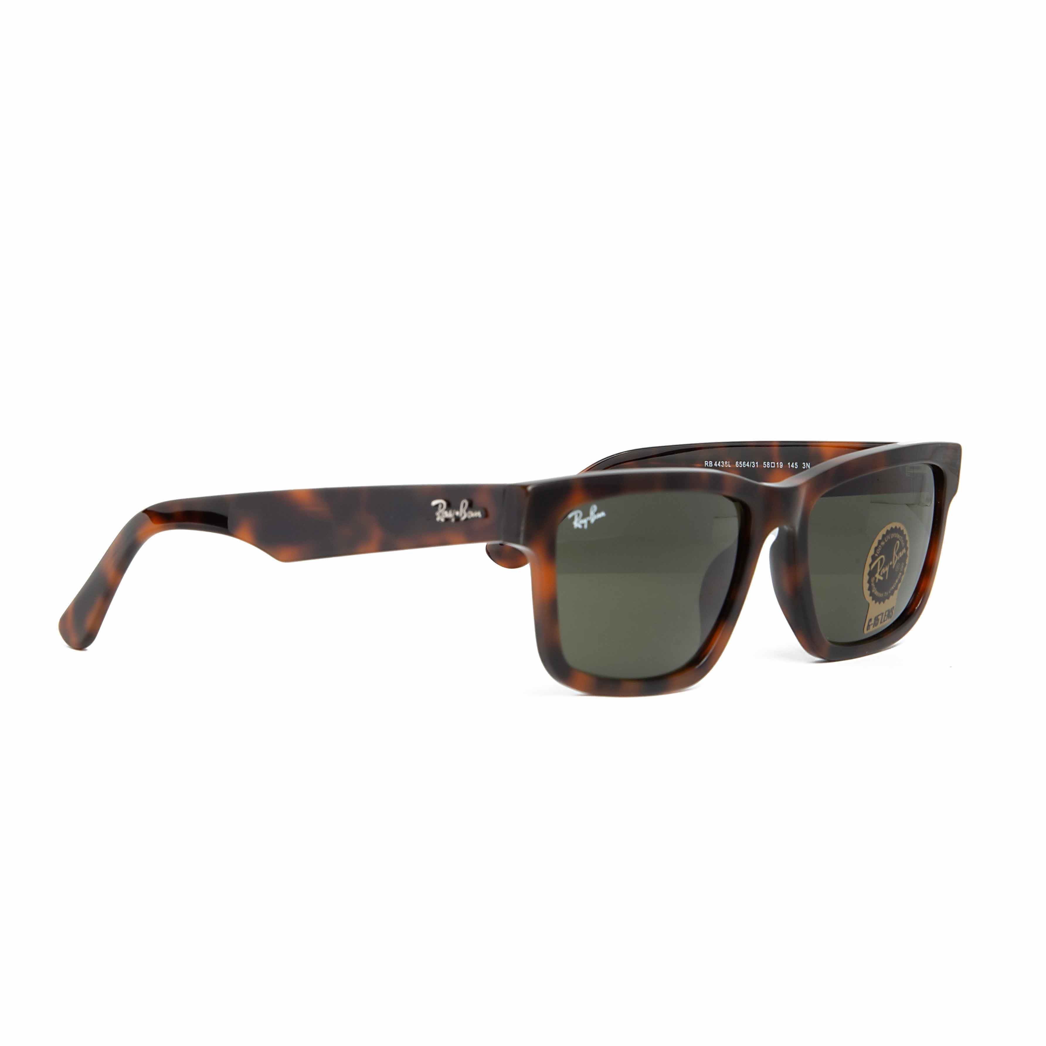 Ray-Ban Rectangular Havana Frame G-15 Green/Grey Lens Sunglasses - Unisex"