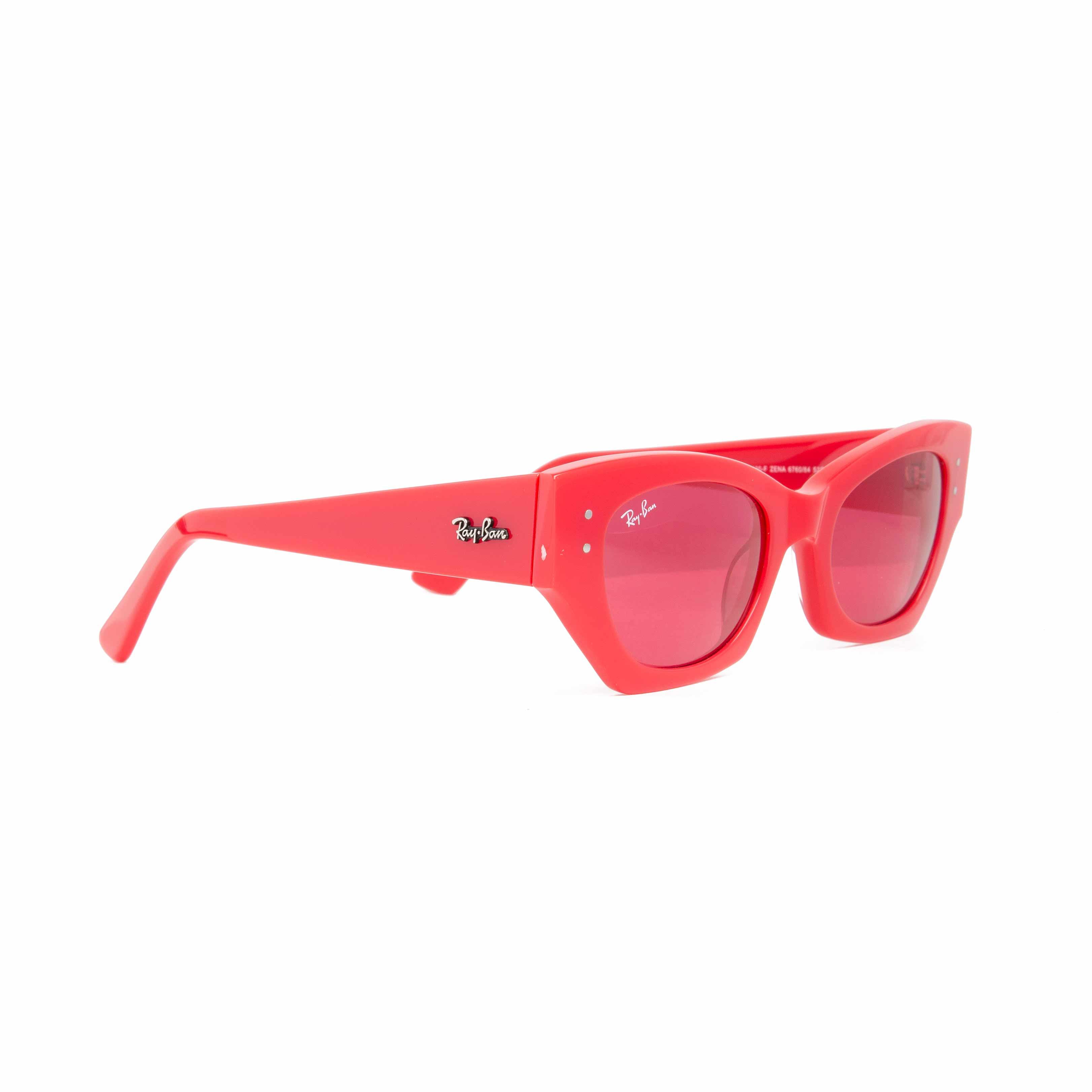 Ray-Ban red cat-eye sunglasses with red tinted lenses