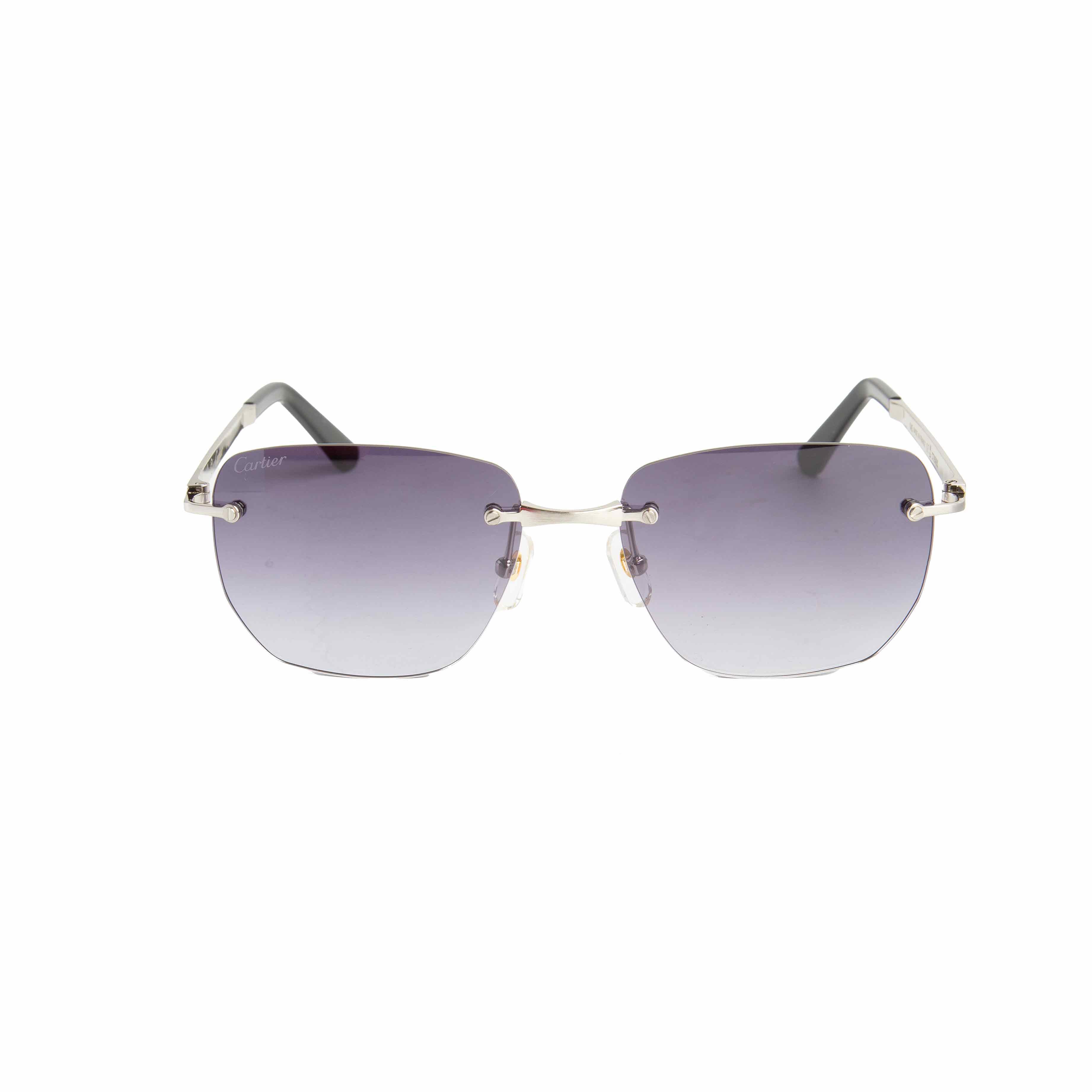 Cartier CT0227S Sunglasses, 11273- Silver-Toned