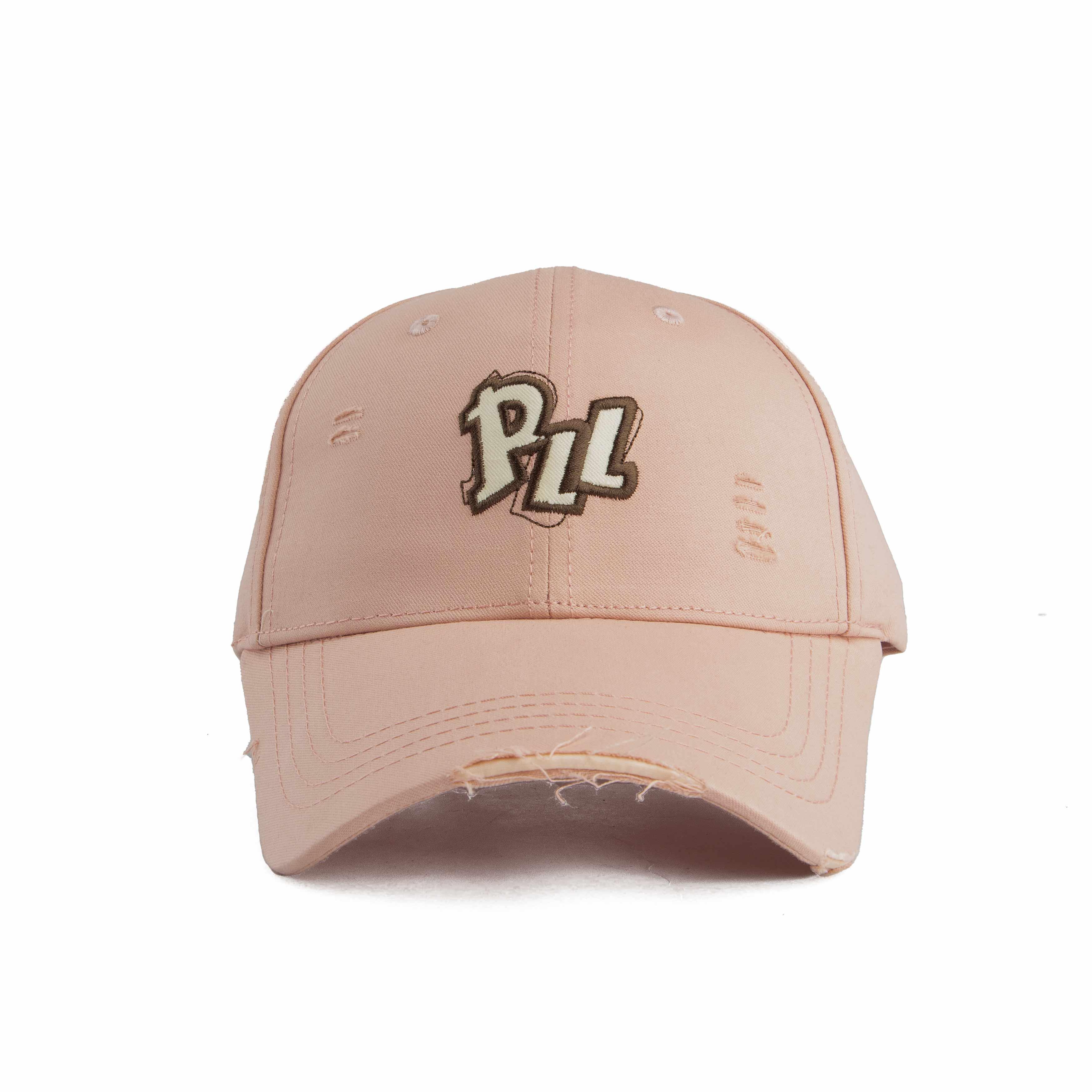 Distressed Pink "PLL" Embroidered Baseball Cap Unisex