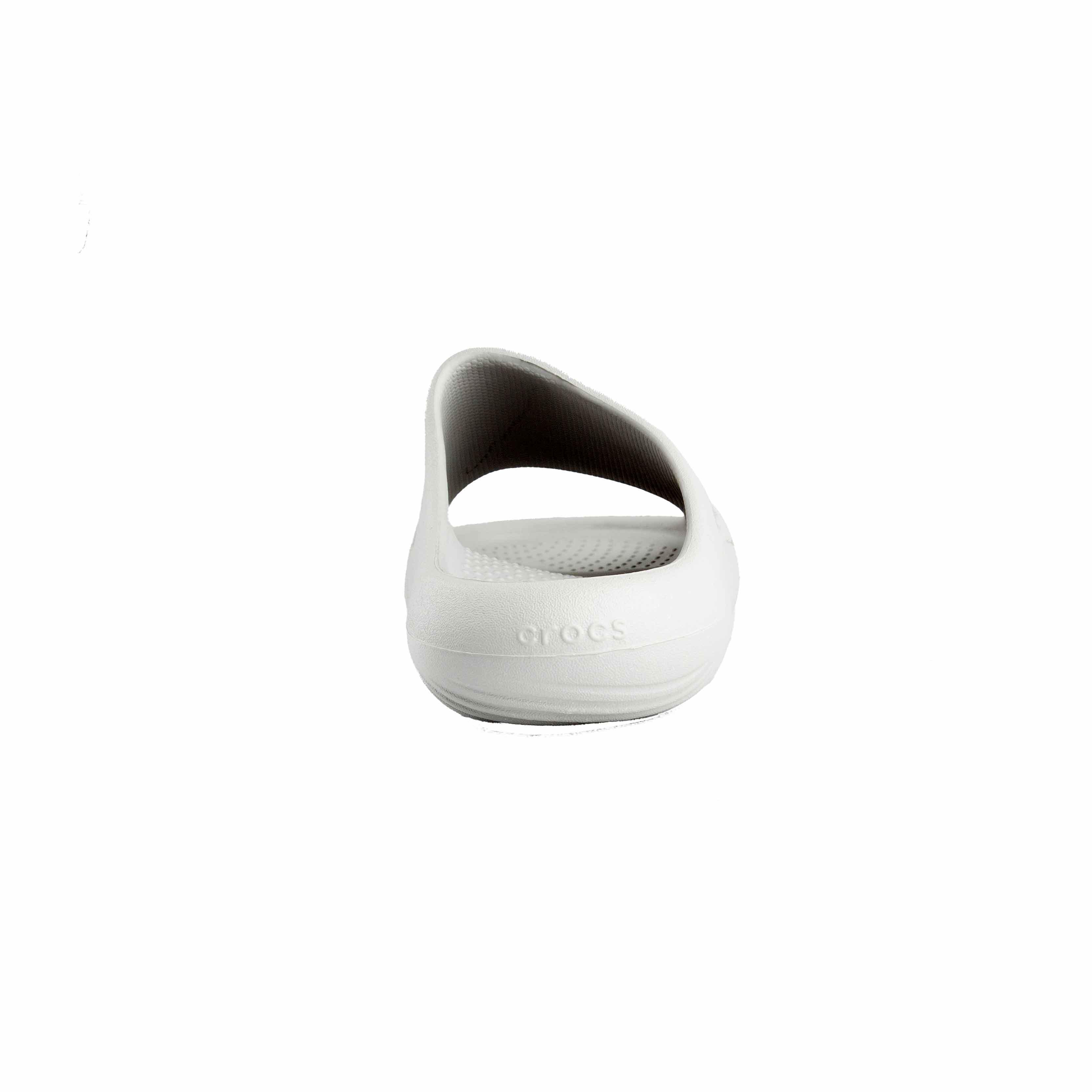 Unisex white Crocs Classic Slide Sandals for ultimate comfort and minimalist style. 