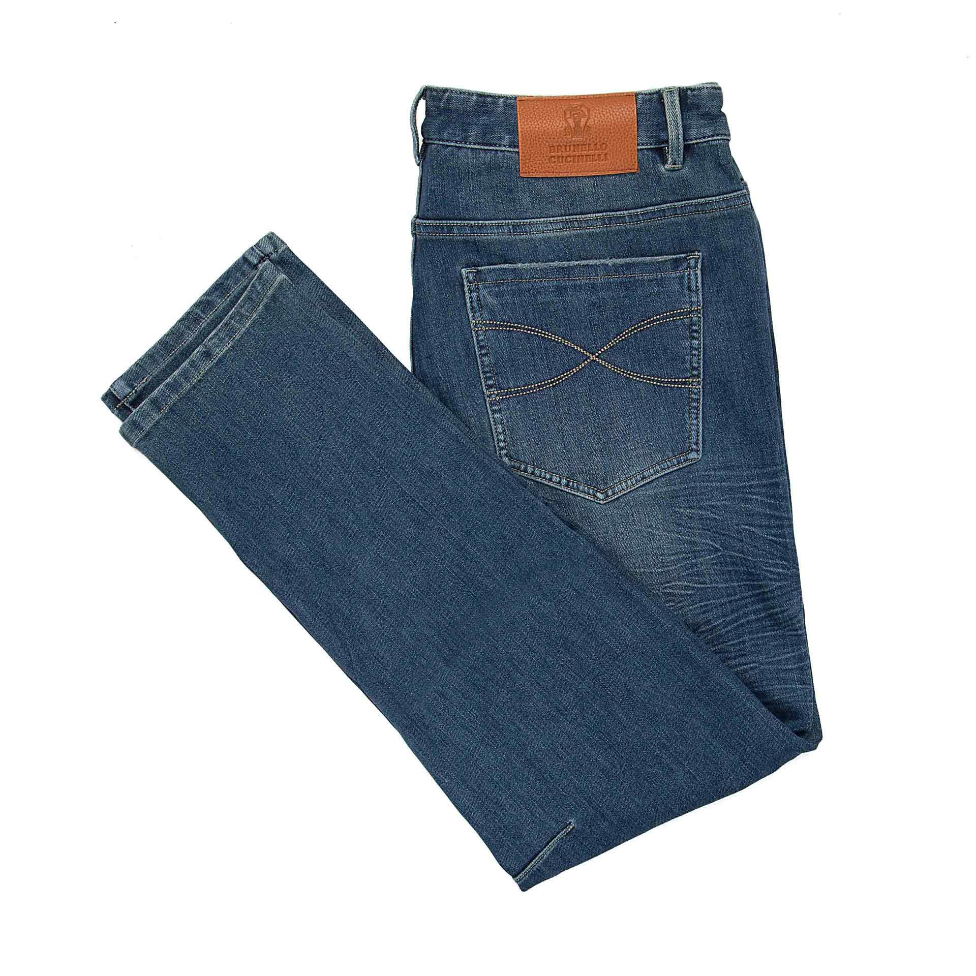 Men's Distressed Dark Denim