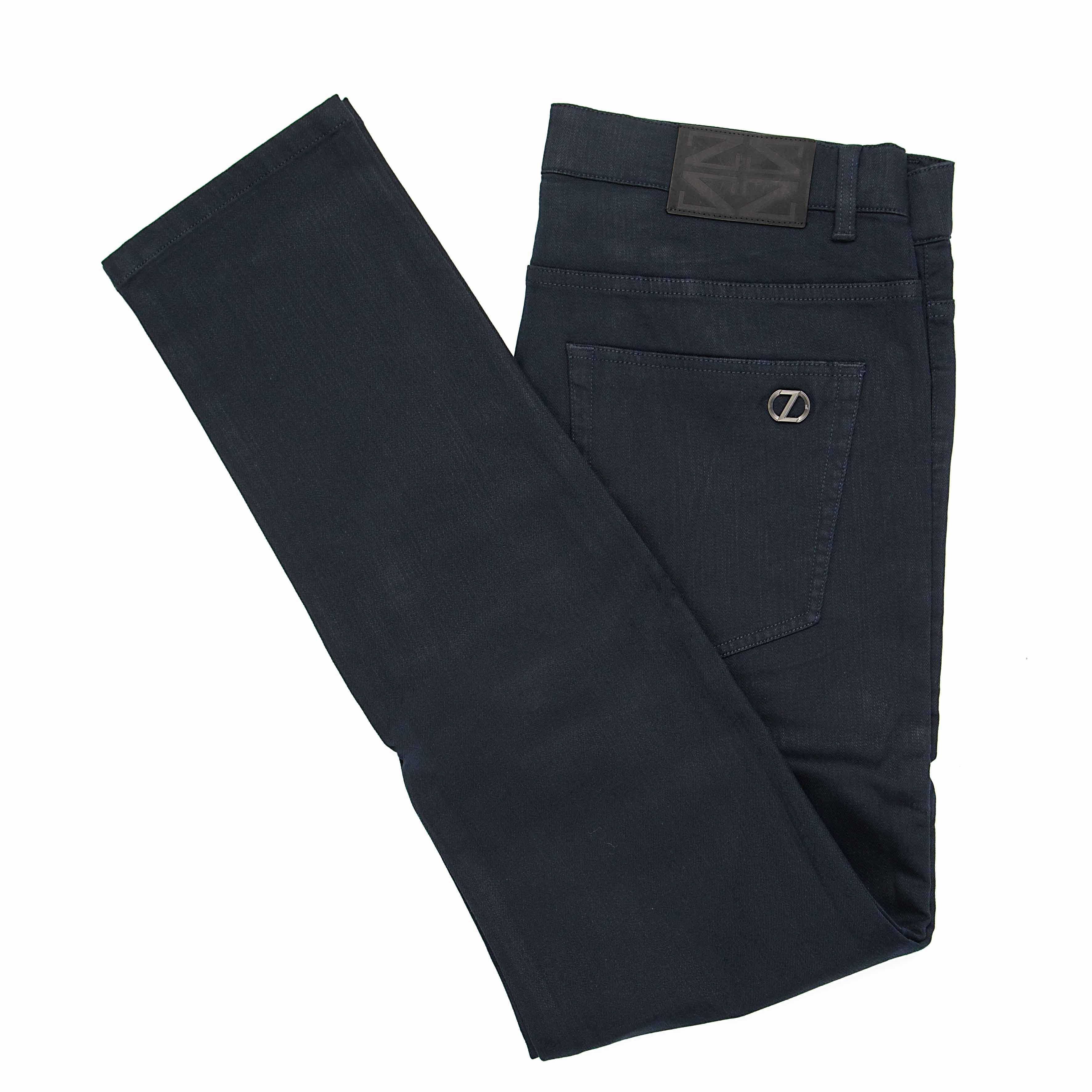 Zegna Italian Men's Dark Blue Pant