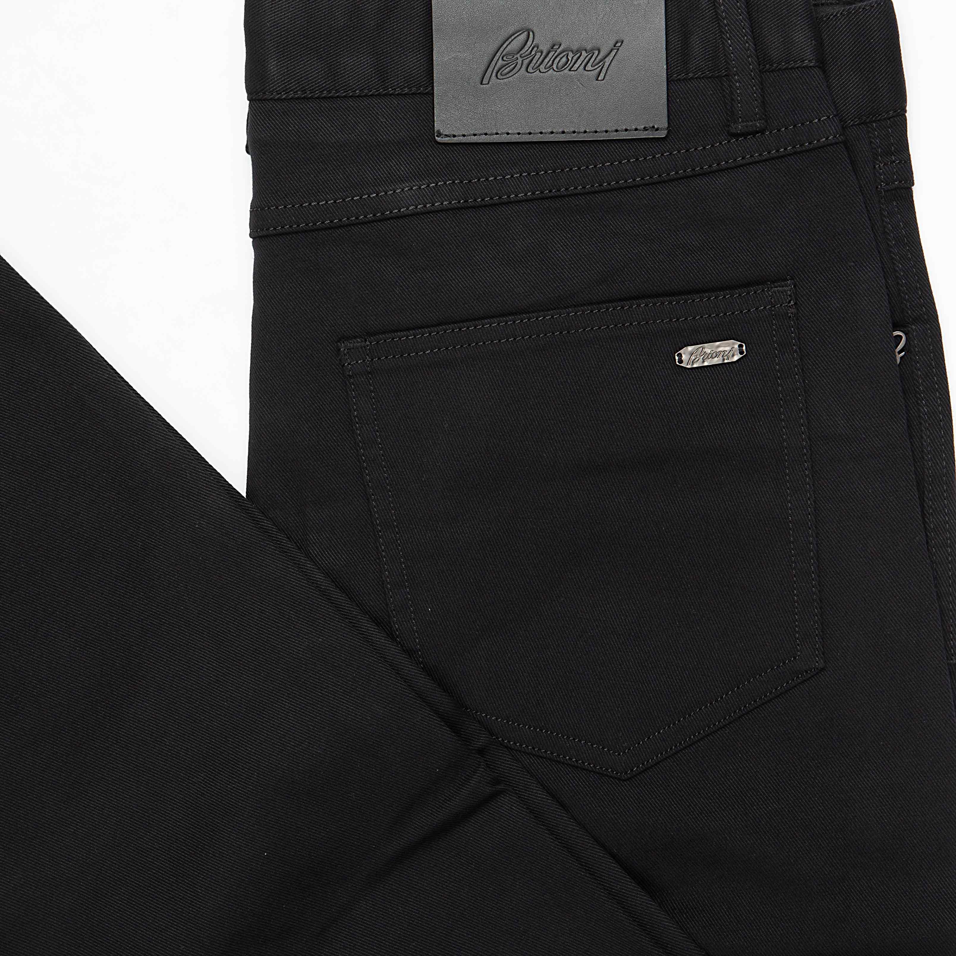 Men's Black Brioni Italian Pant