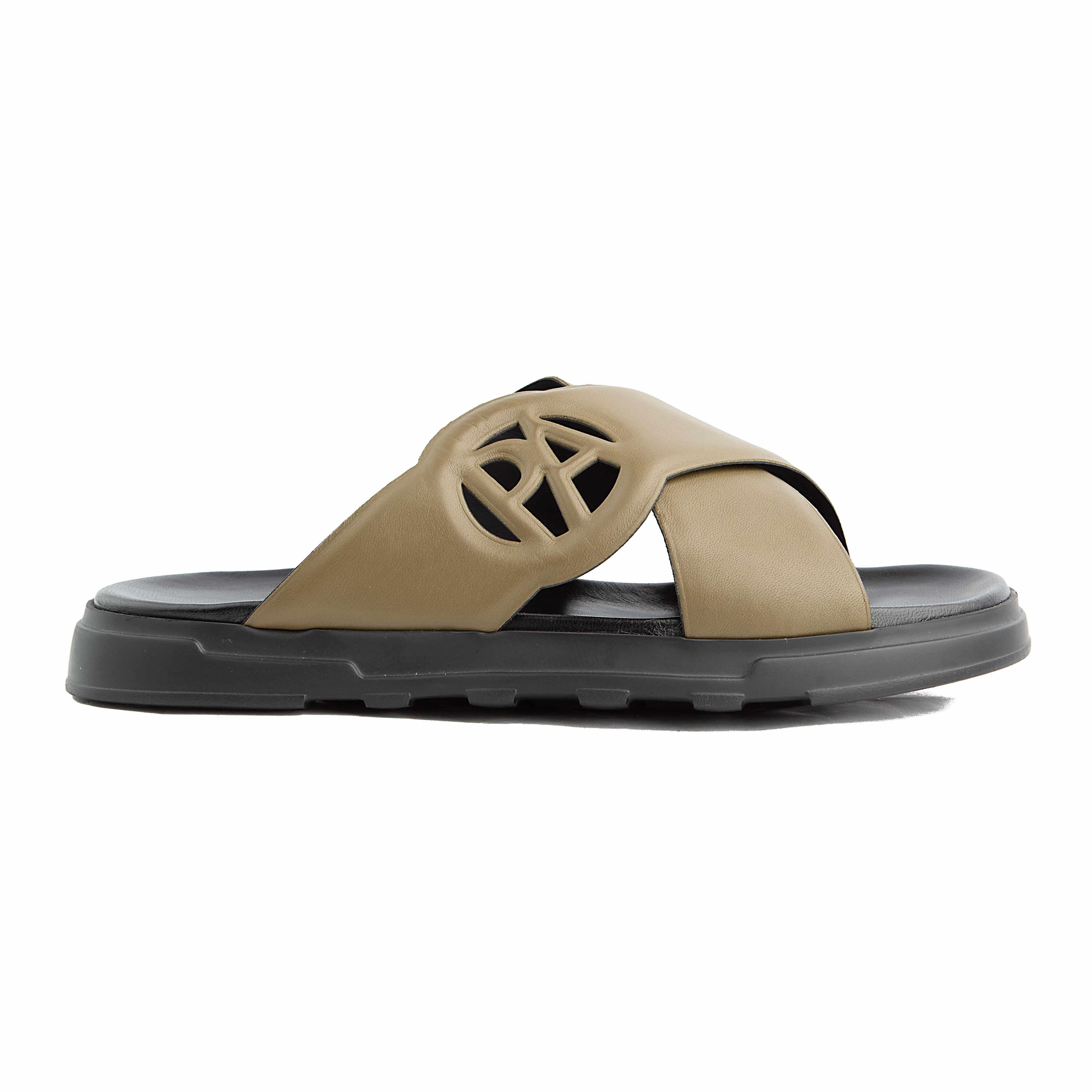 Peter Ascot Tan Leather Strap  Sandals