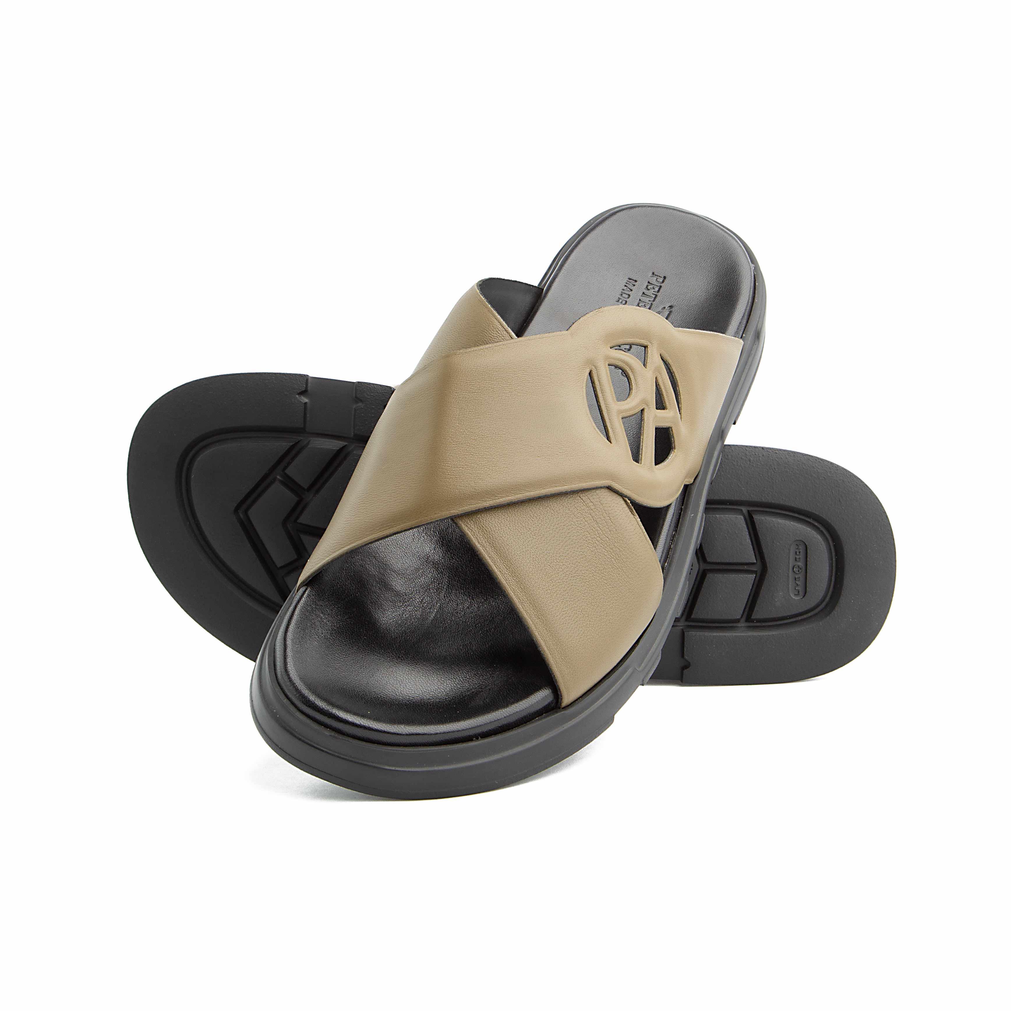 Peter Ascot Tan Leather Strap  Sandals