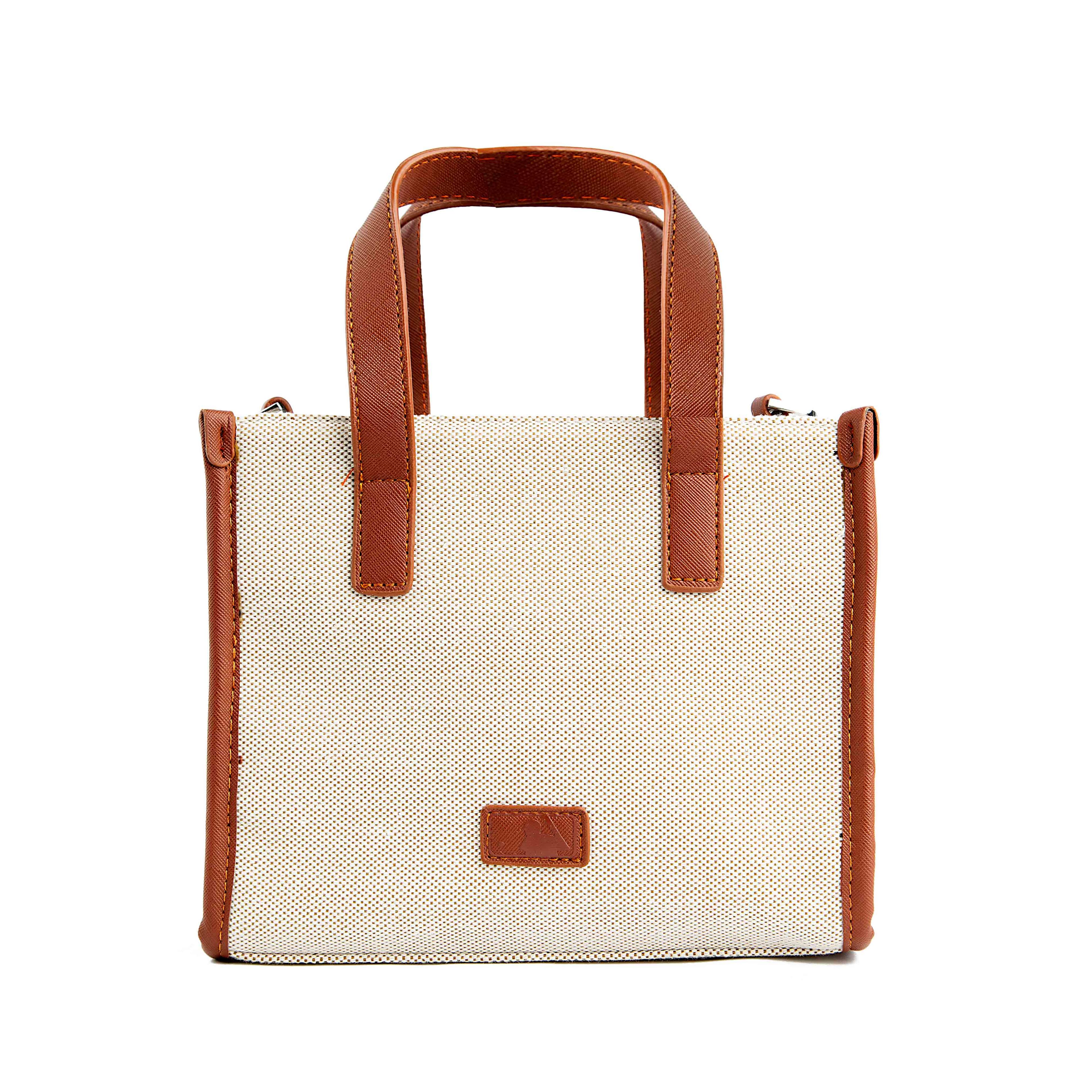 This is a stylish and compact tote bag featuring the Boston Red Sox logo. 