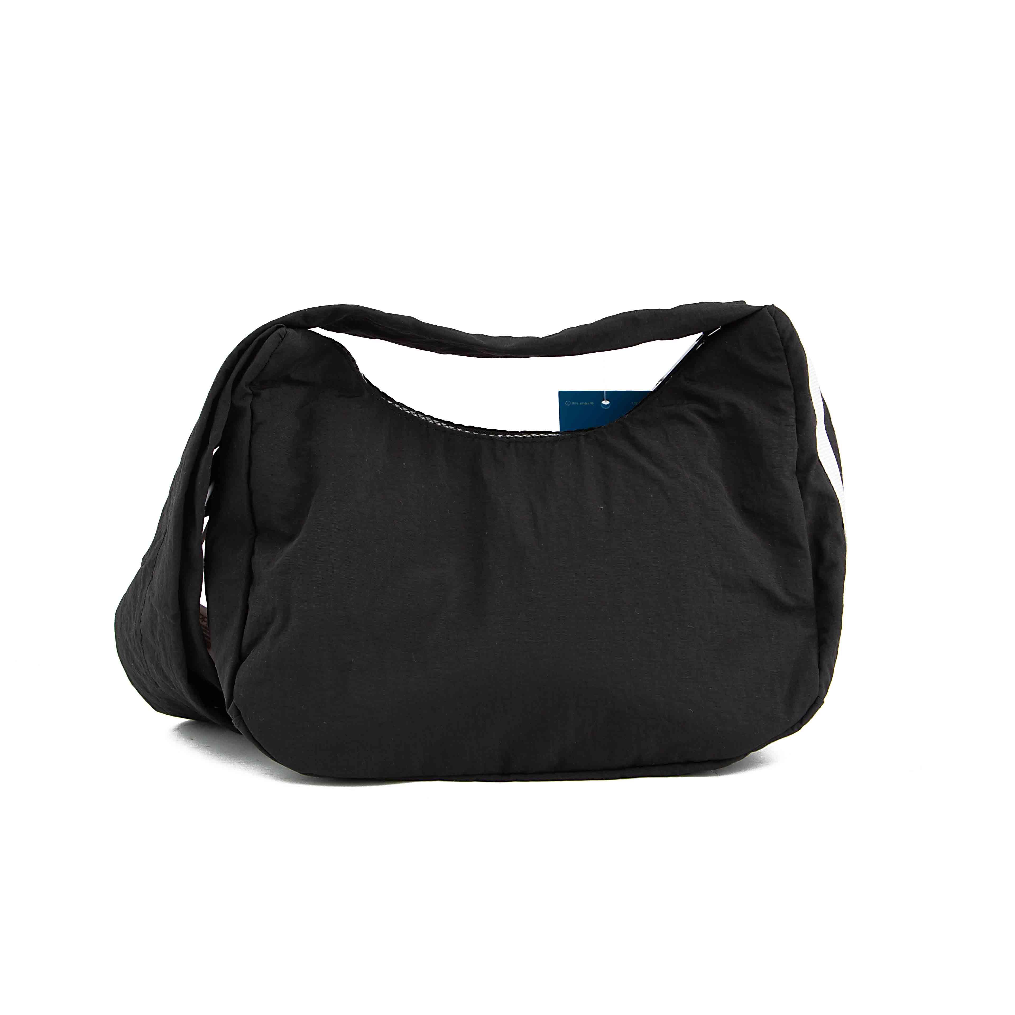 This is a black, lightweight messenger bag from adidas Originals. 