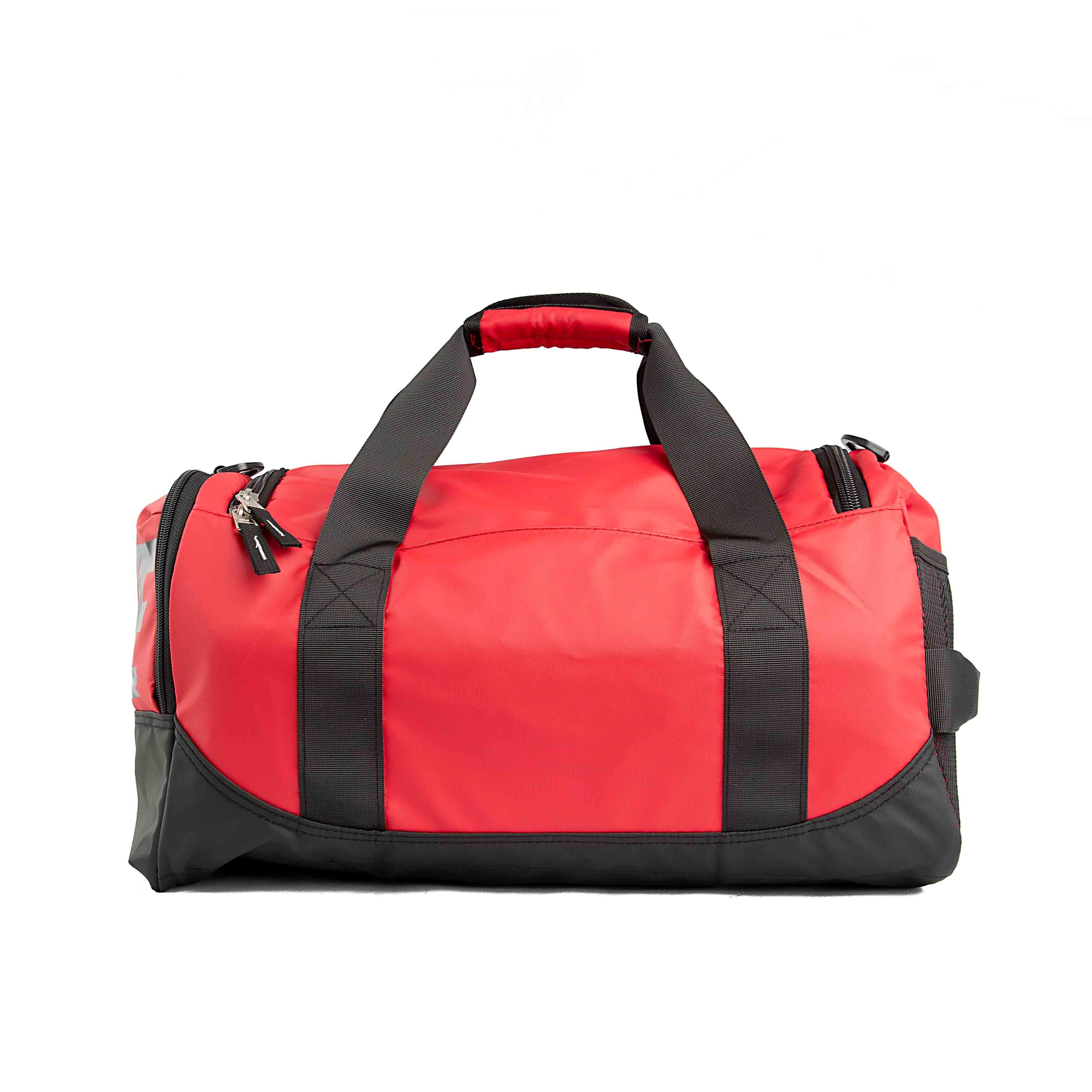 This is a versatile and durable Nike duffel bag designed for training and everyday use. 
