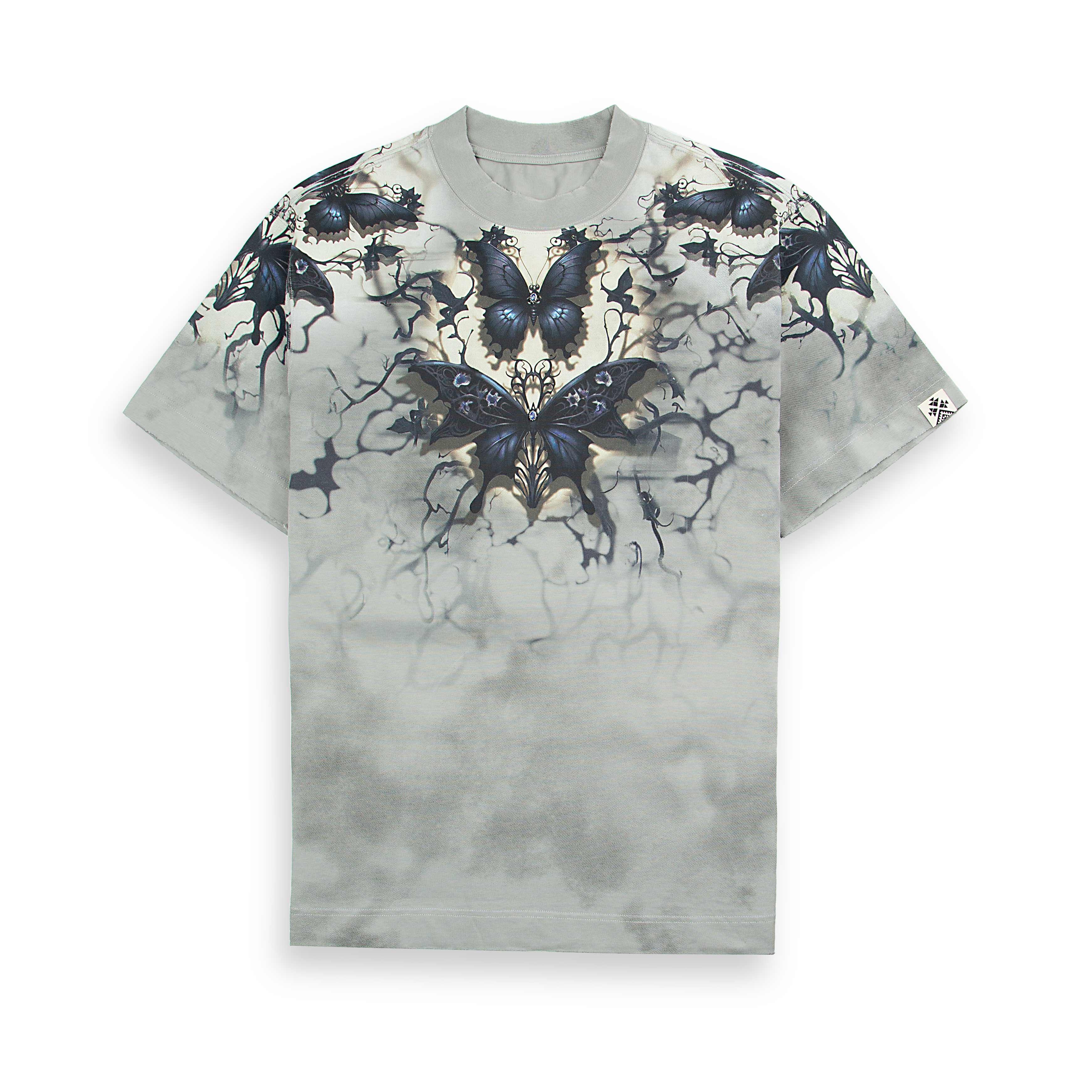 Agu & Sons Ltd Nocturnal Serenity Butterfly T-Shirt. 