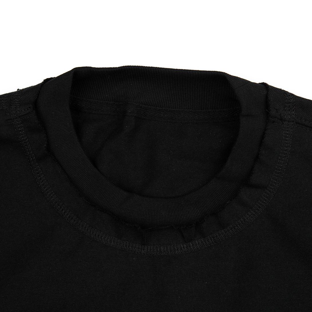 Agu & Sons Ltd S25 Fringed Black T-shirt