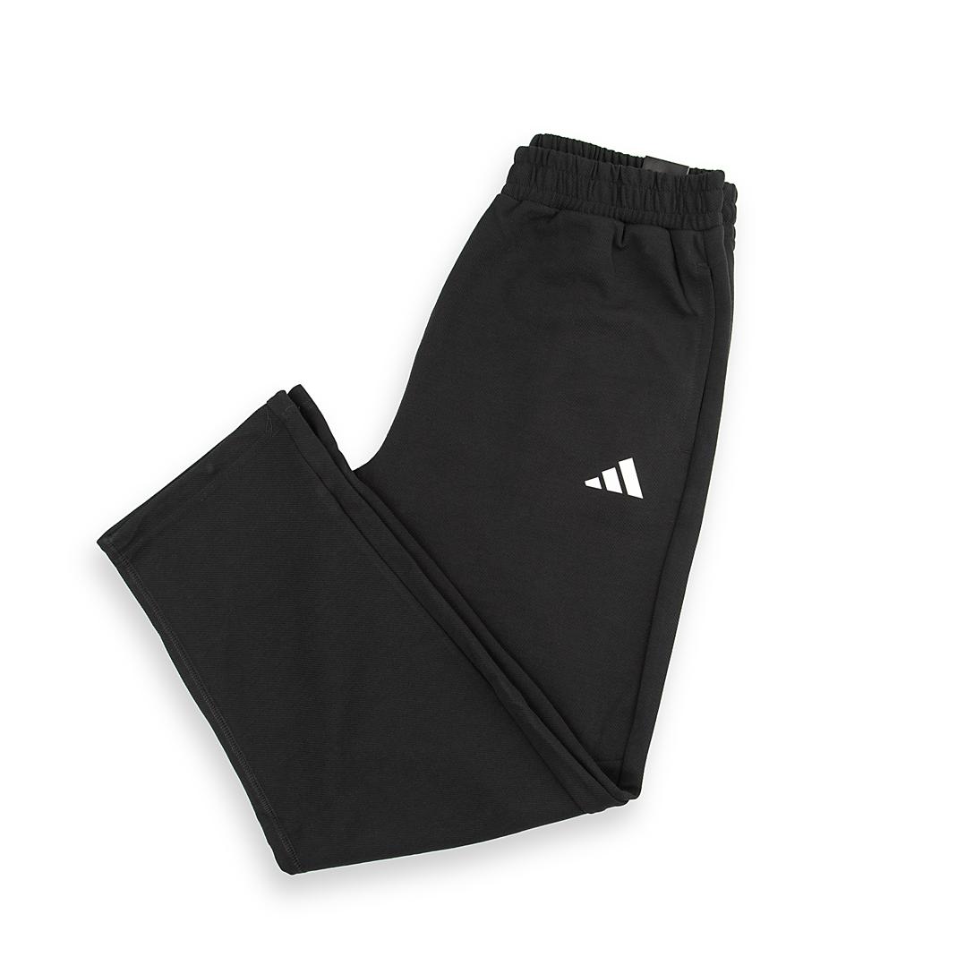 Black Adidas 3-Stripes Joggers- Black