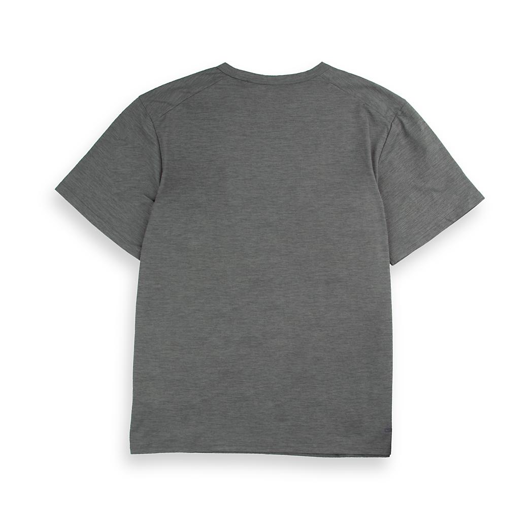 A heathered grey Nike Heritage T-shirt with a distressed white "NIKE" and "EST. 1972" logo on the chest.