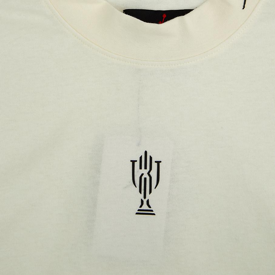 Jordan Brand Mock Neck T-Shirt | Striped Hem  T- shirt