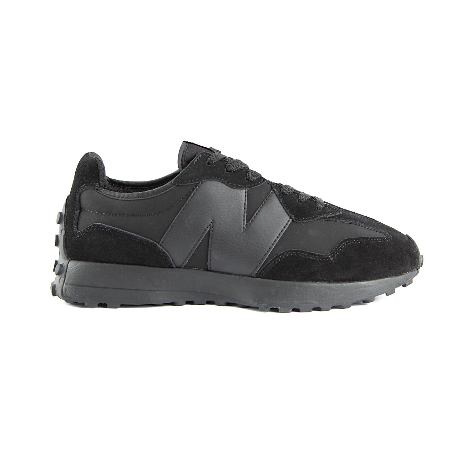 New Balance 327 Triple Black Sneakers: Retro Style, Modern Comfort