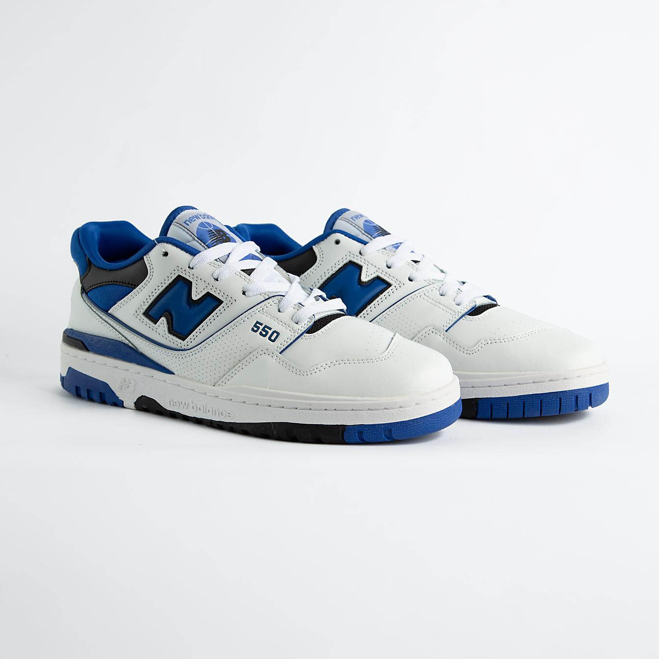 New Balance 550 White Royal Blue - Classic Retro Sneakers