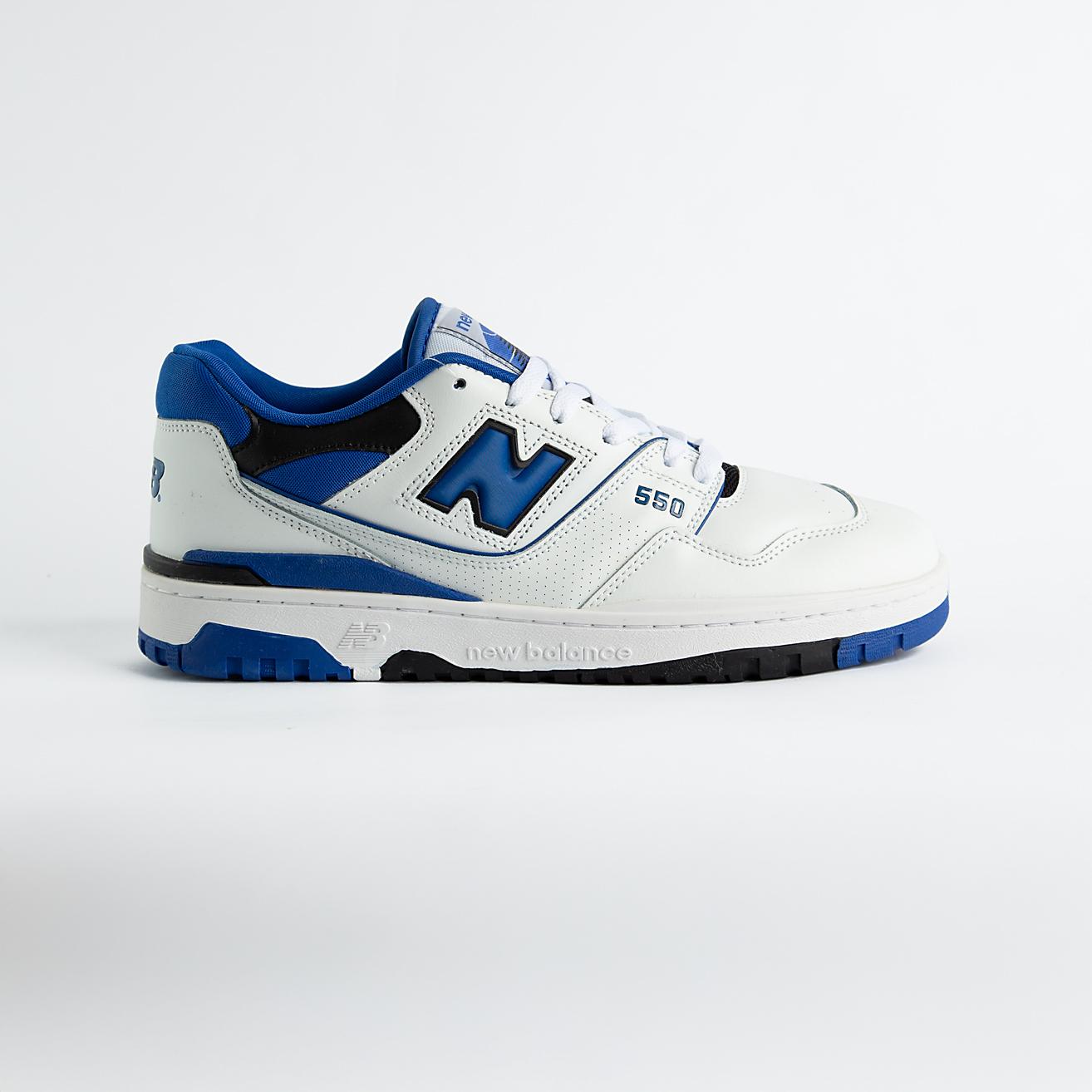 New Balance 550 White Royal Blue - Classic Retro Sneakers