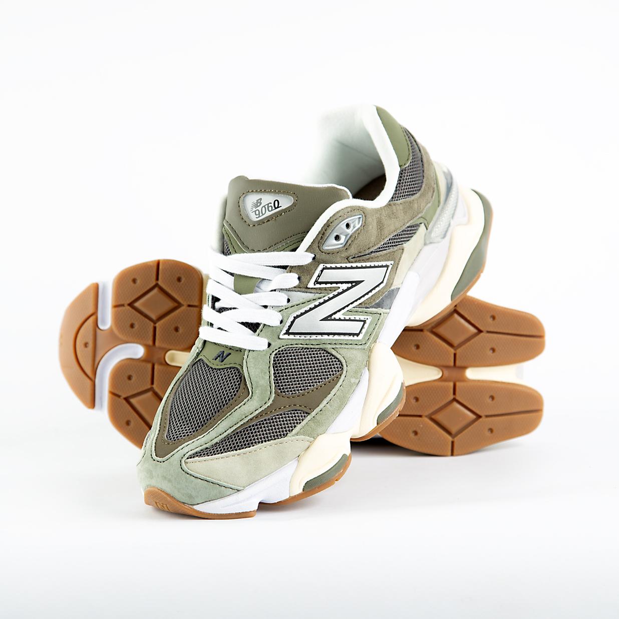New Balance 9060 Green/Grey: Retro-Futuristic Lifestyle Sneakers