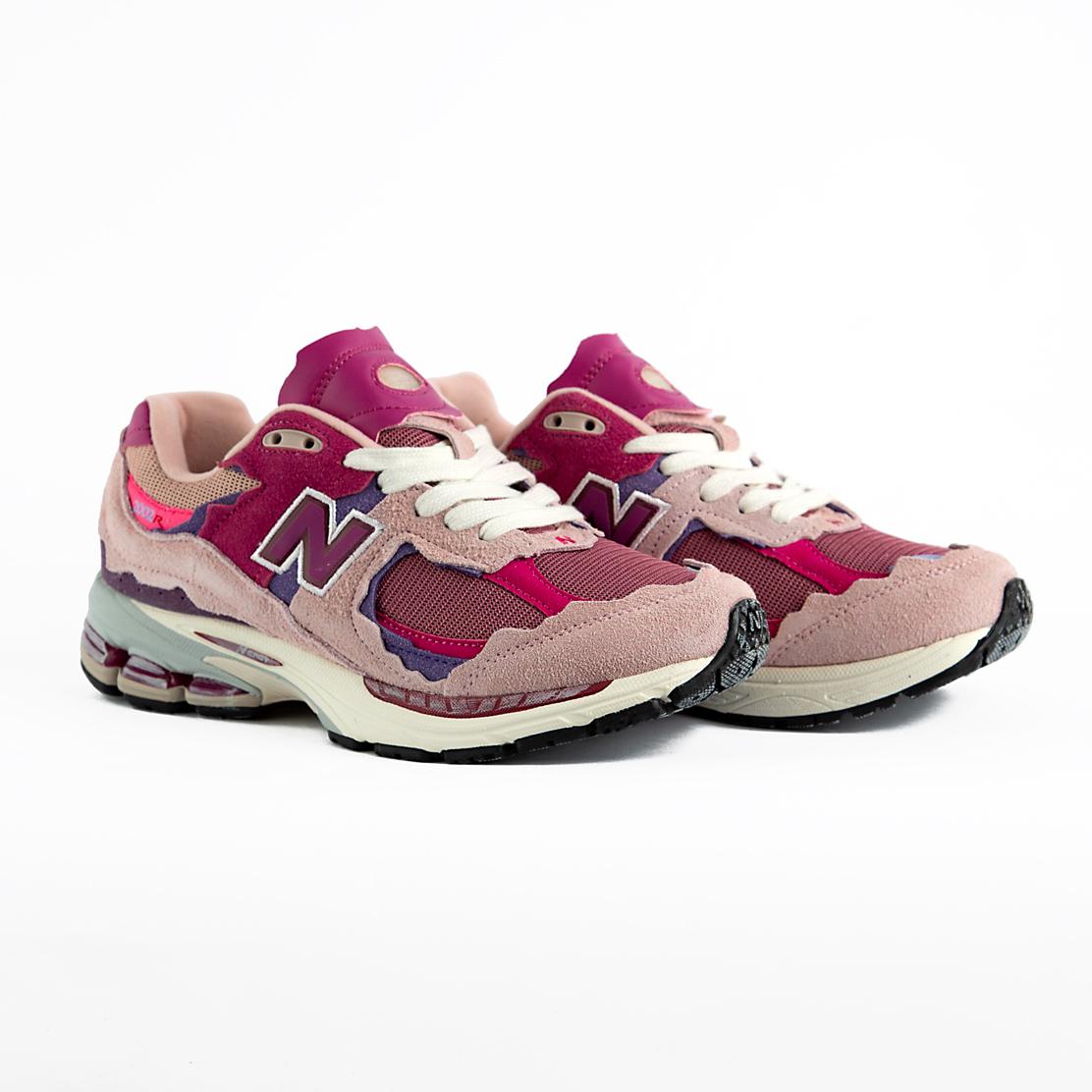 New Balance 2002R Pink Suede Mesh Sneakers